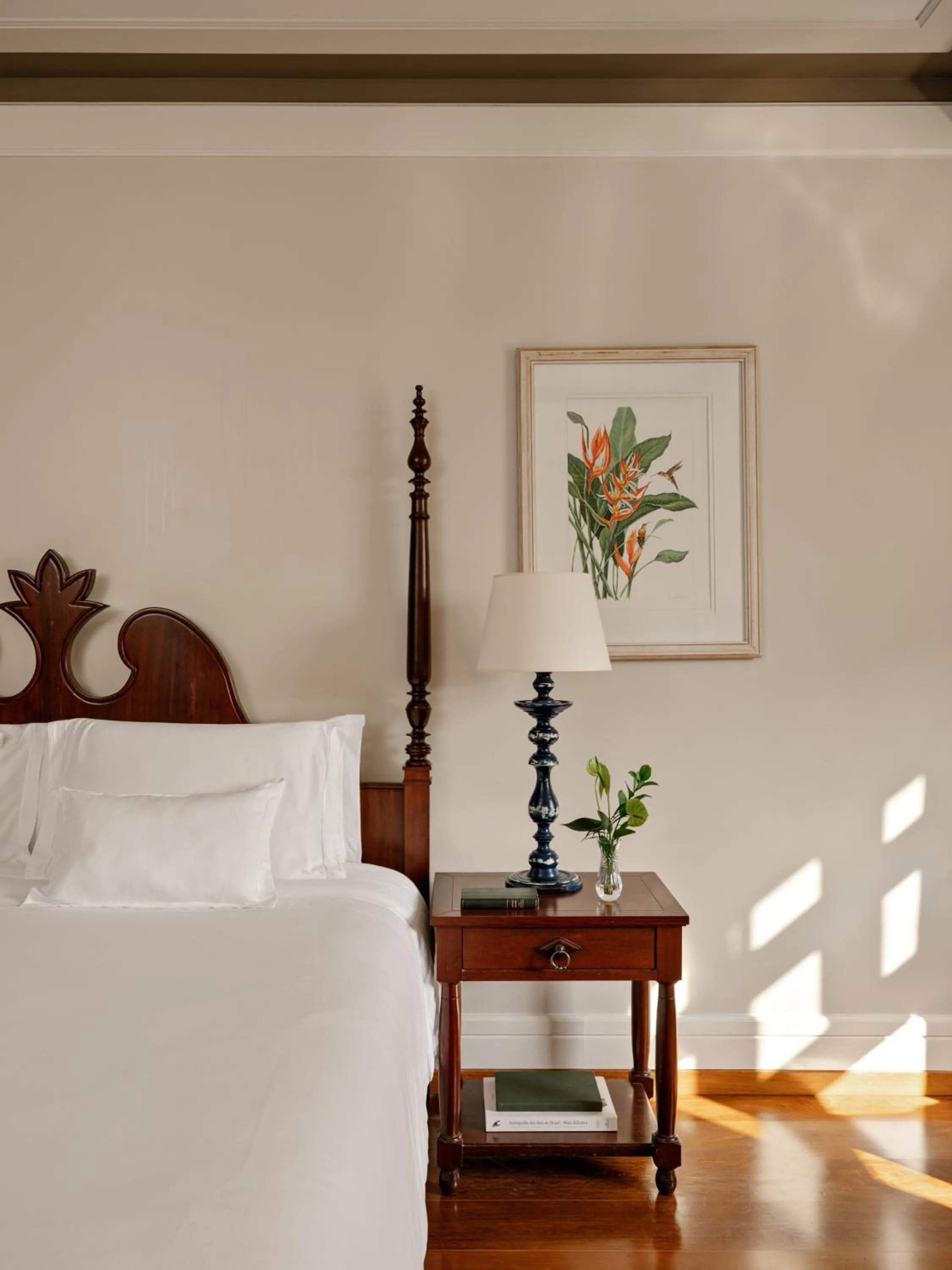 Decorative detail, Bed in Hotel das Cataratas, A Belmond Hotel, Iguassu Falls