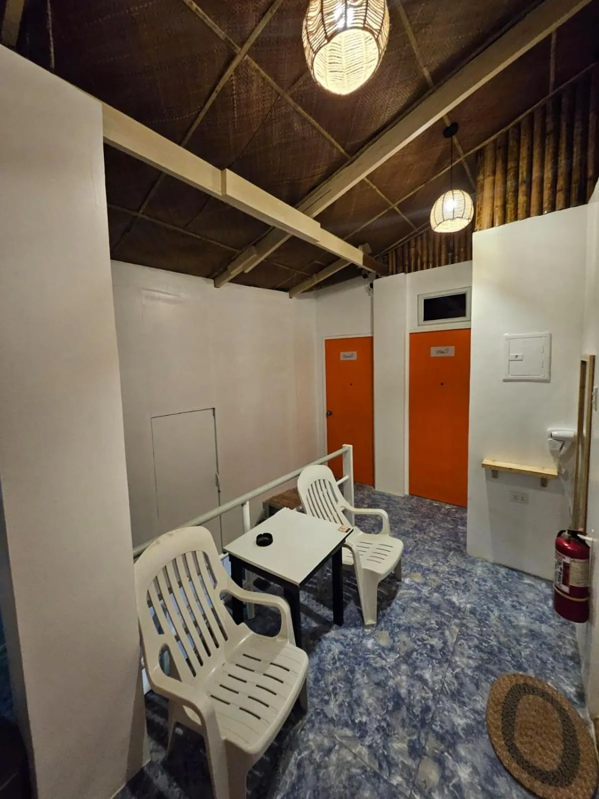 Seating area in Chill Out Hostel