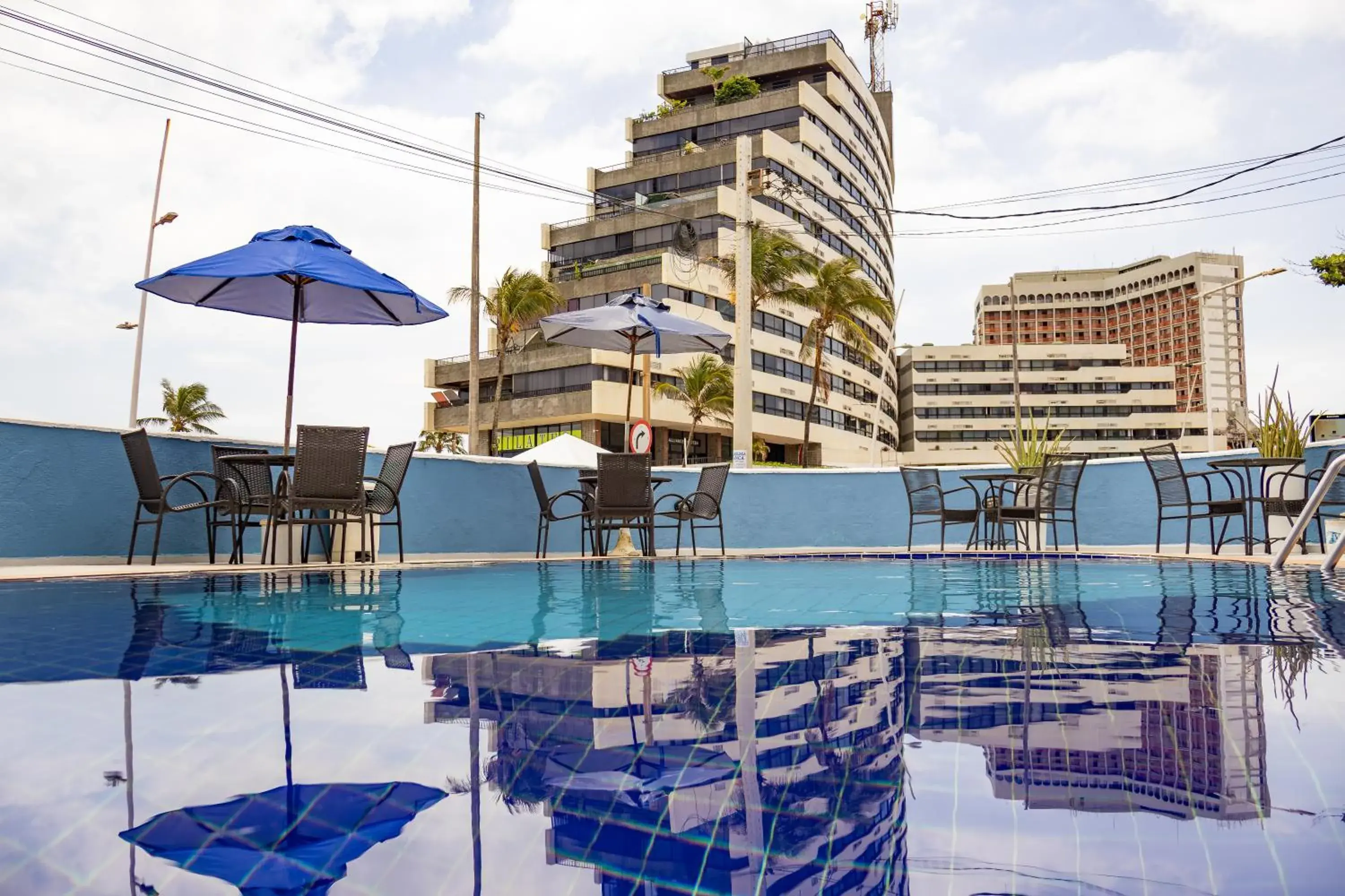 Pool view in Bahia Sol e Mar Pool view in Bahia Sol e Mar
