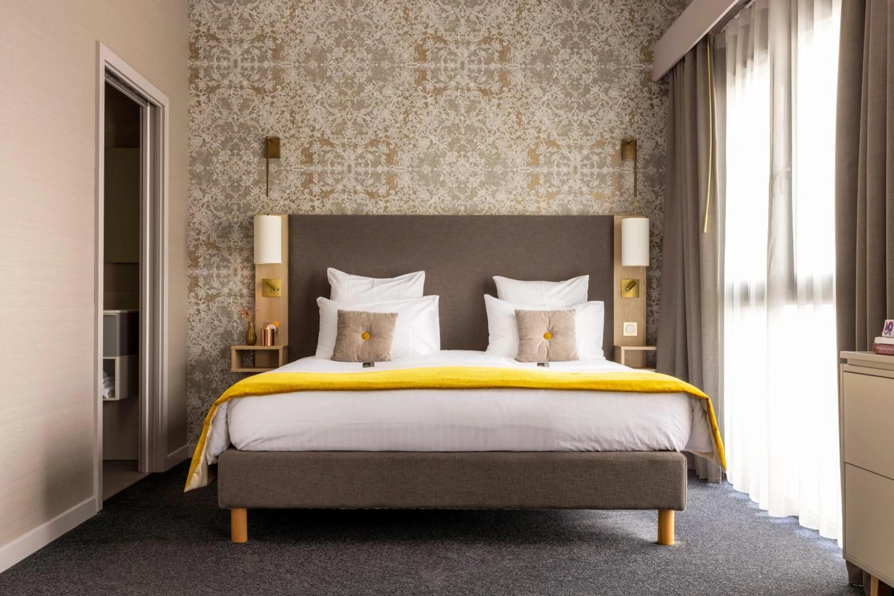 Bed in James Boutique Hôtel Colmar centre