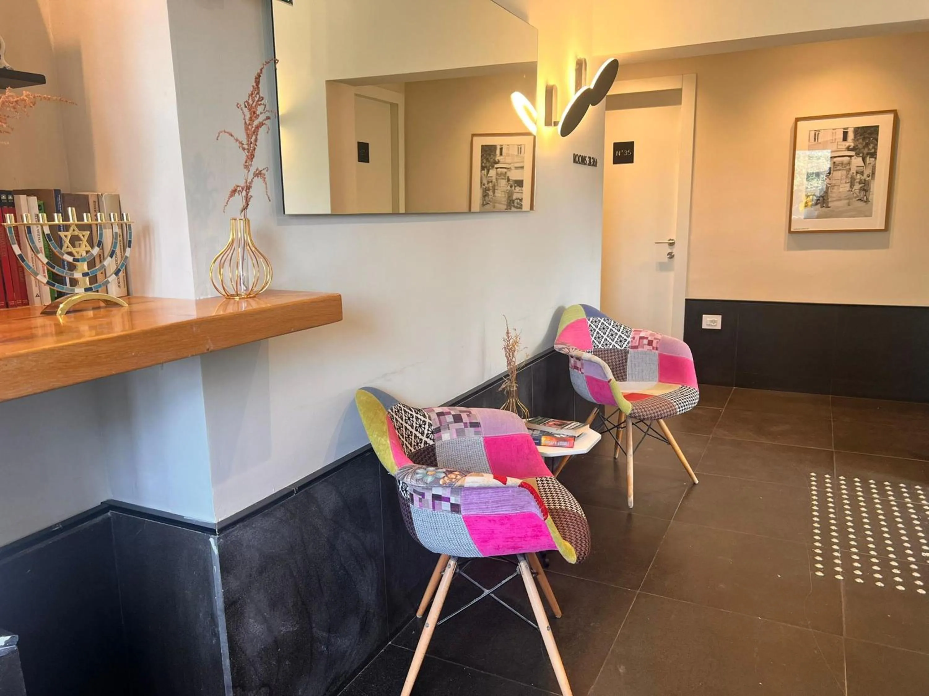 Decorative detail in Dizengoff 208 Hotel Tel Aviv