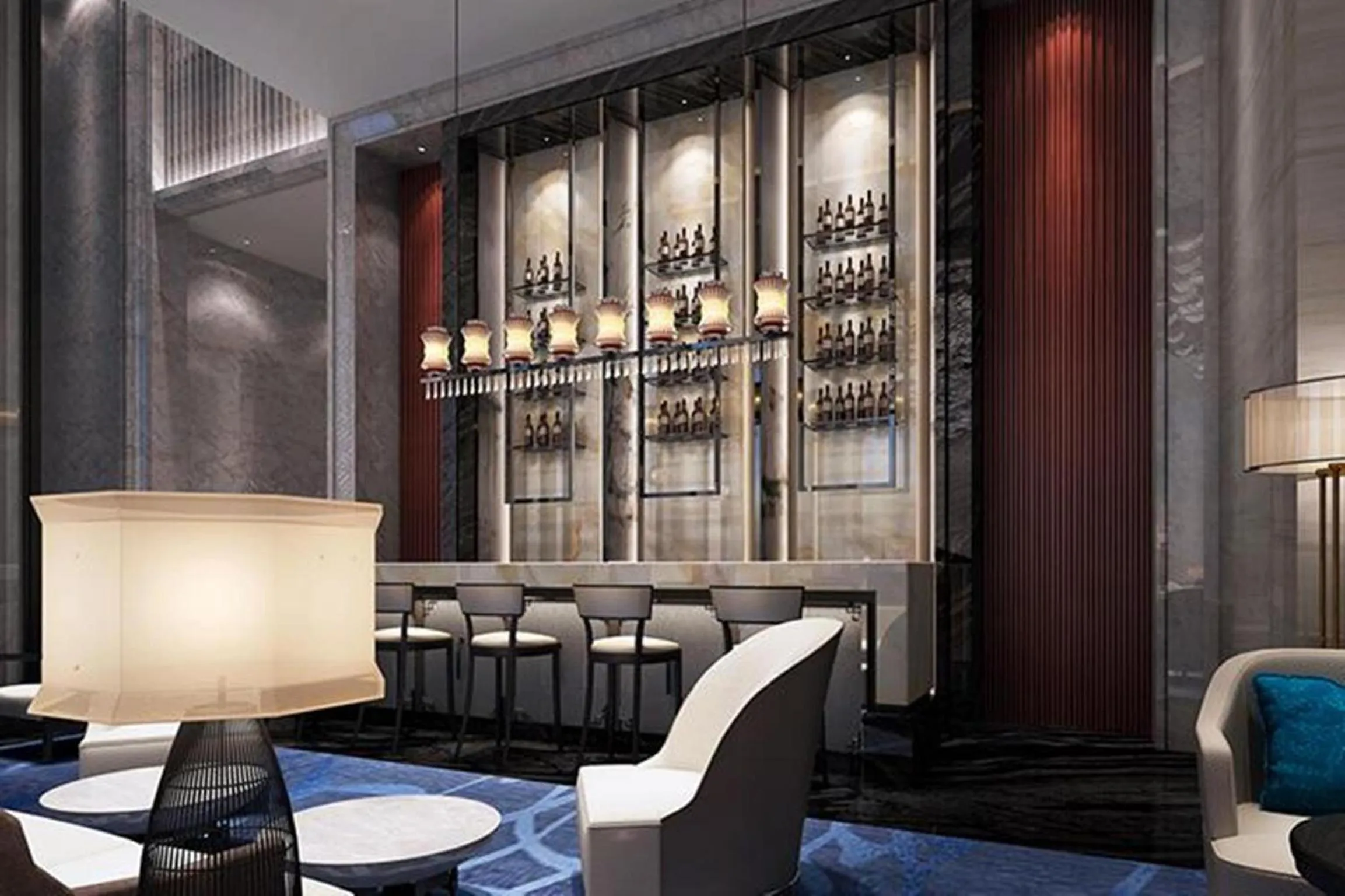 Lounge or bar in Wanda Realm Yiwu