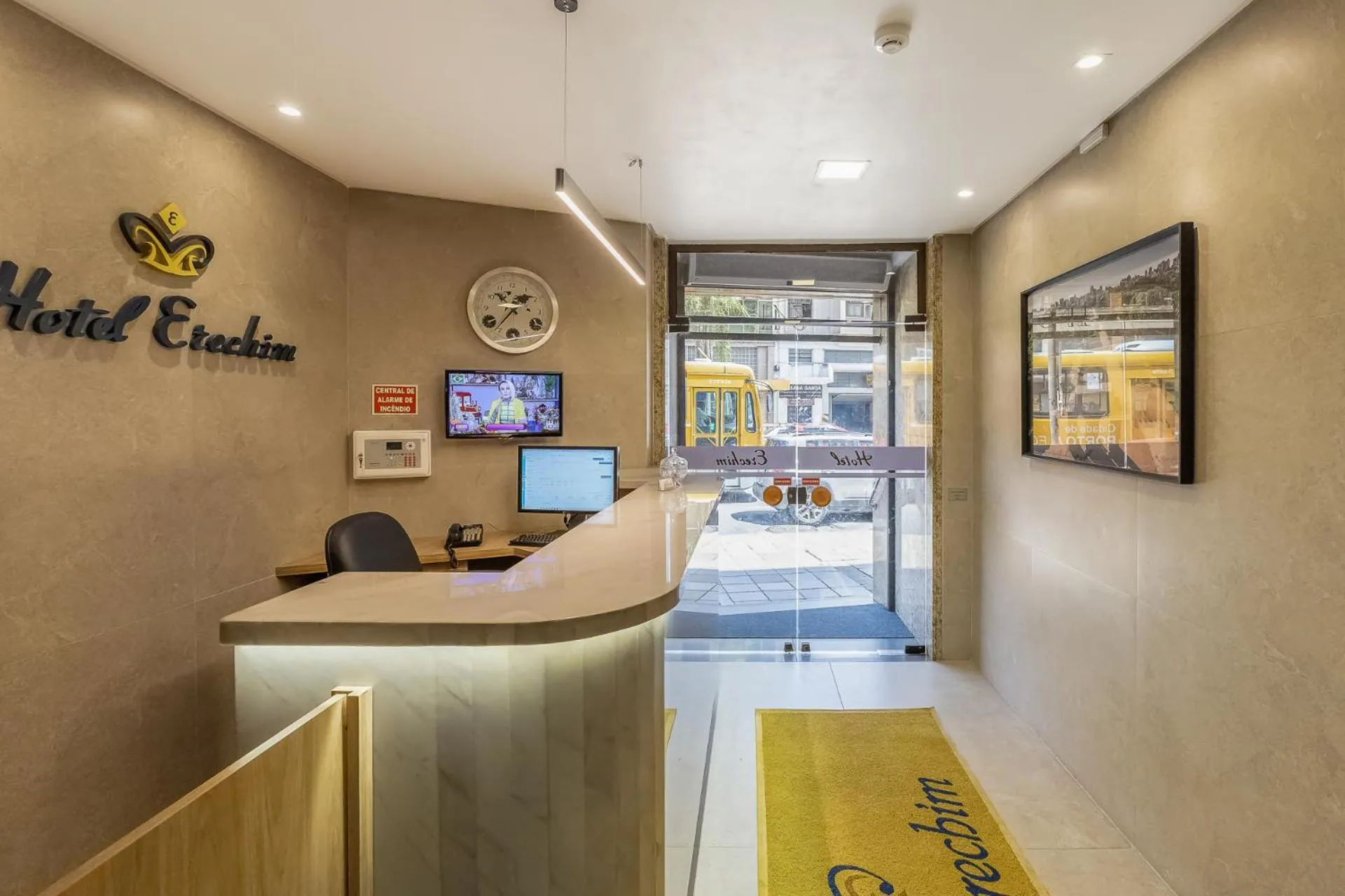 Lobby or reception in Hotel Erechim