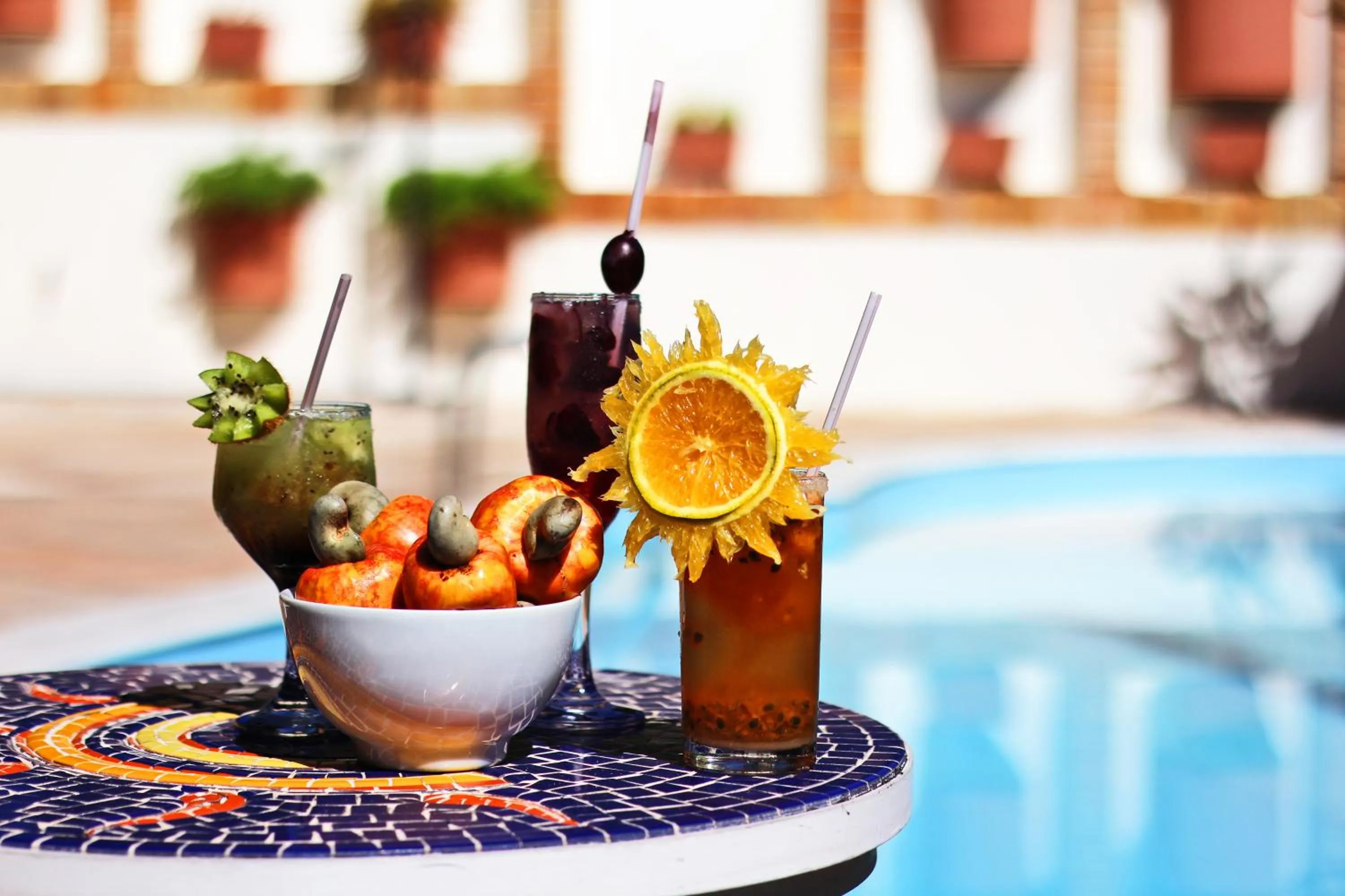 Food and drinks in Garbos Soleil Hotel