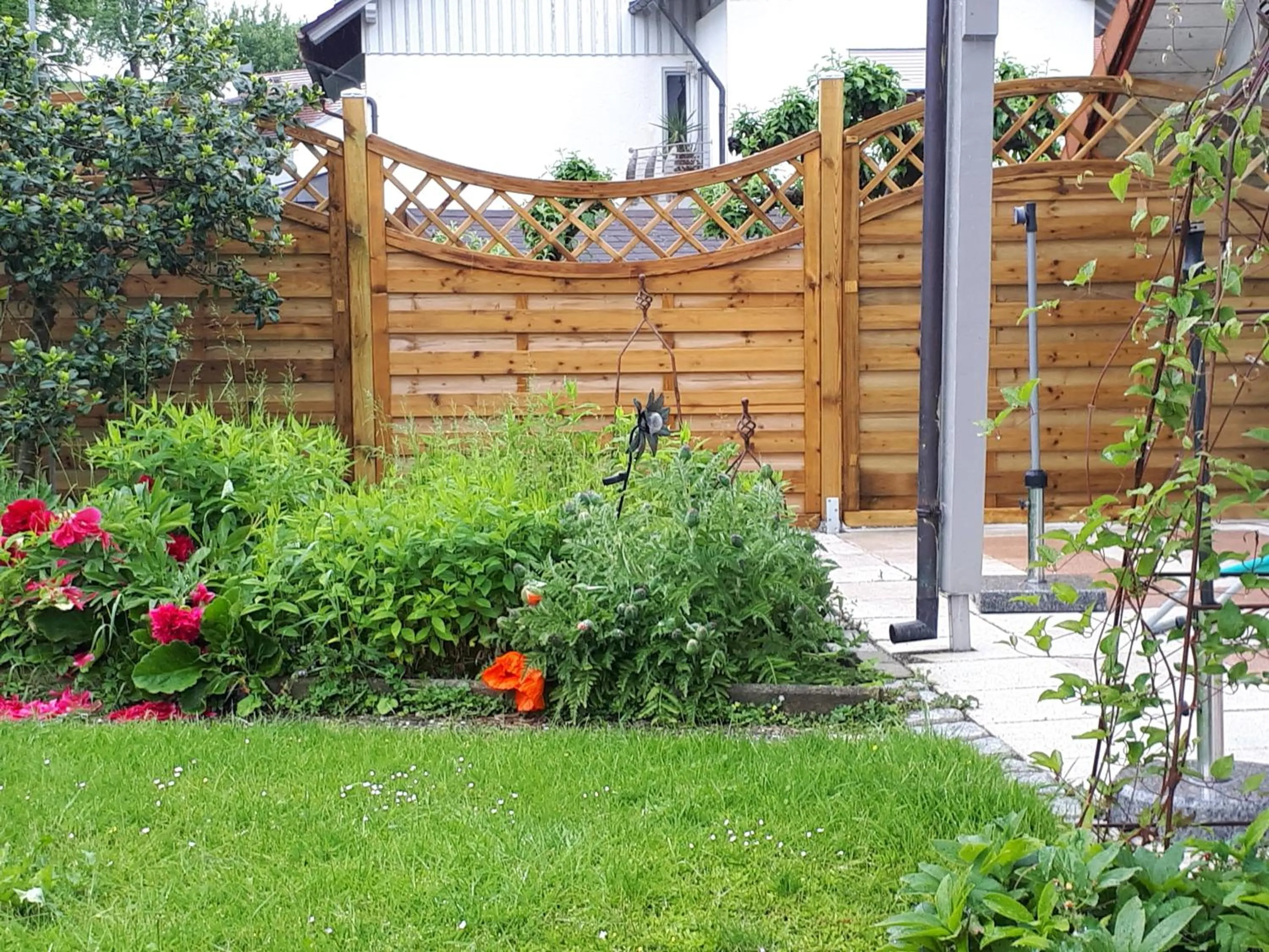 Garden in Ferienwohnung Luisa