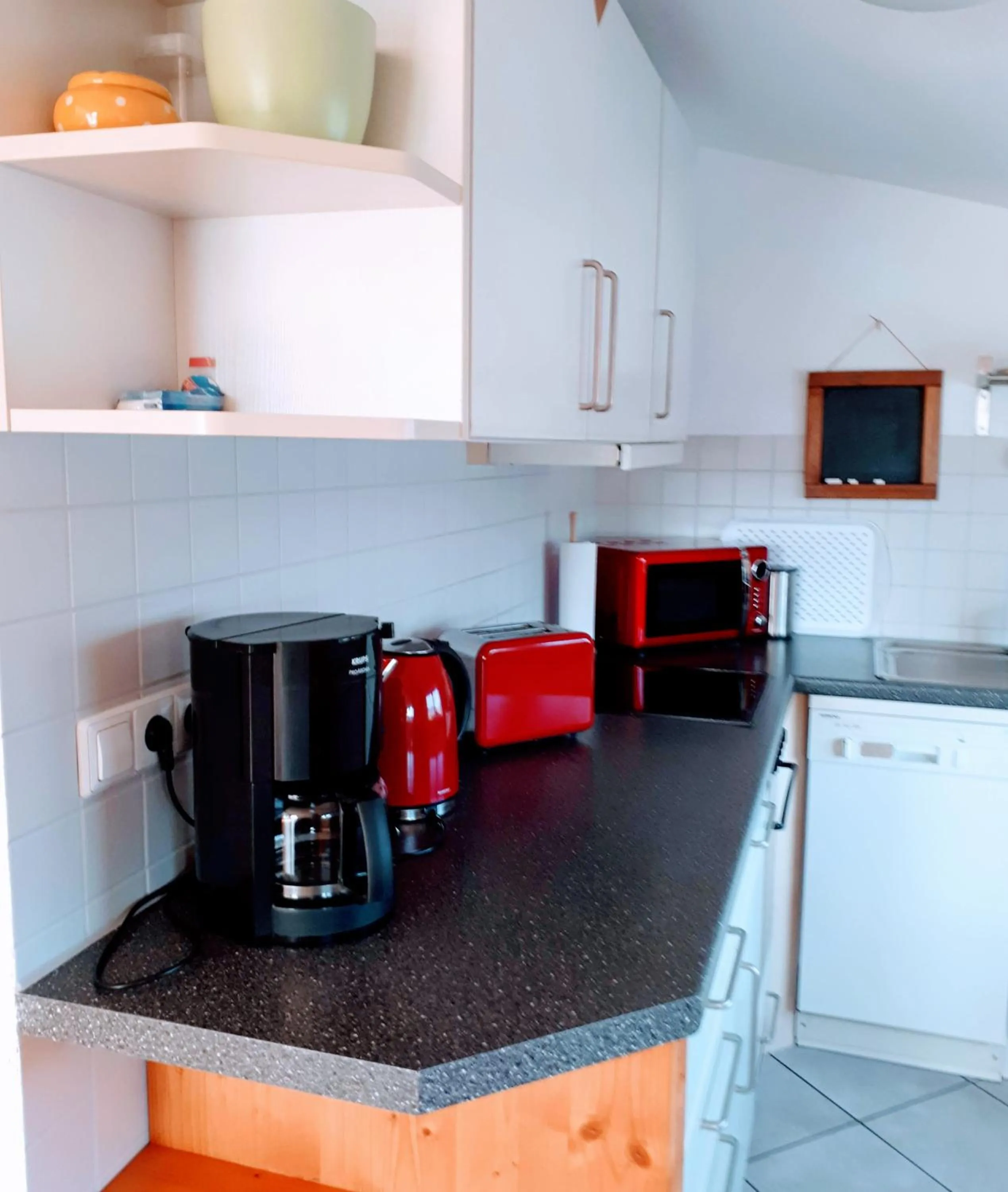 Coffee/tea facilities in Ferienwohnung Luisa