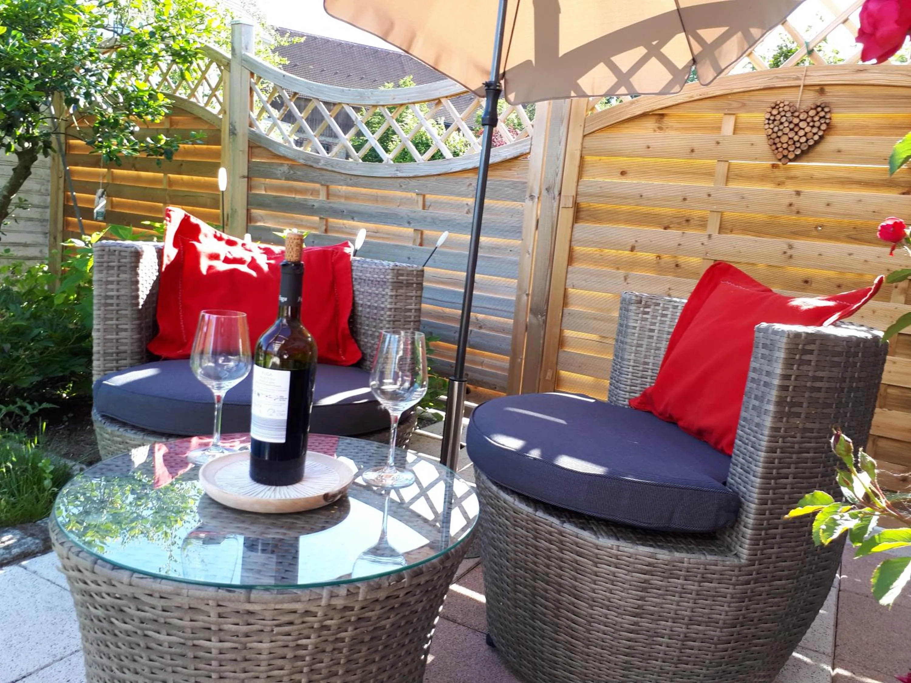 Balcony/Terrace in Ferienwohnung Luisa