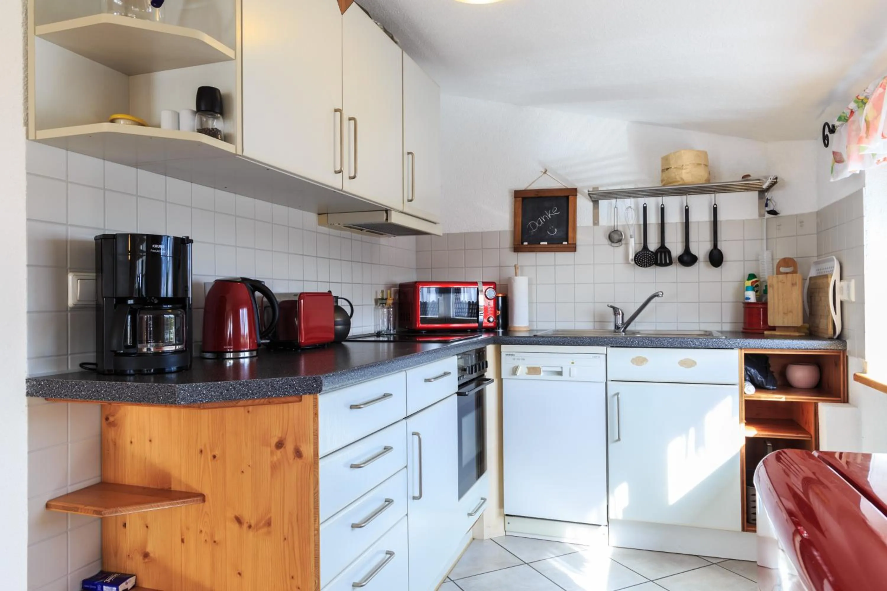 Kitchen or kitchenette in Ferienwohnung Luisa