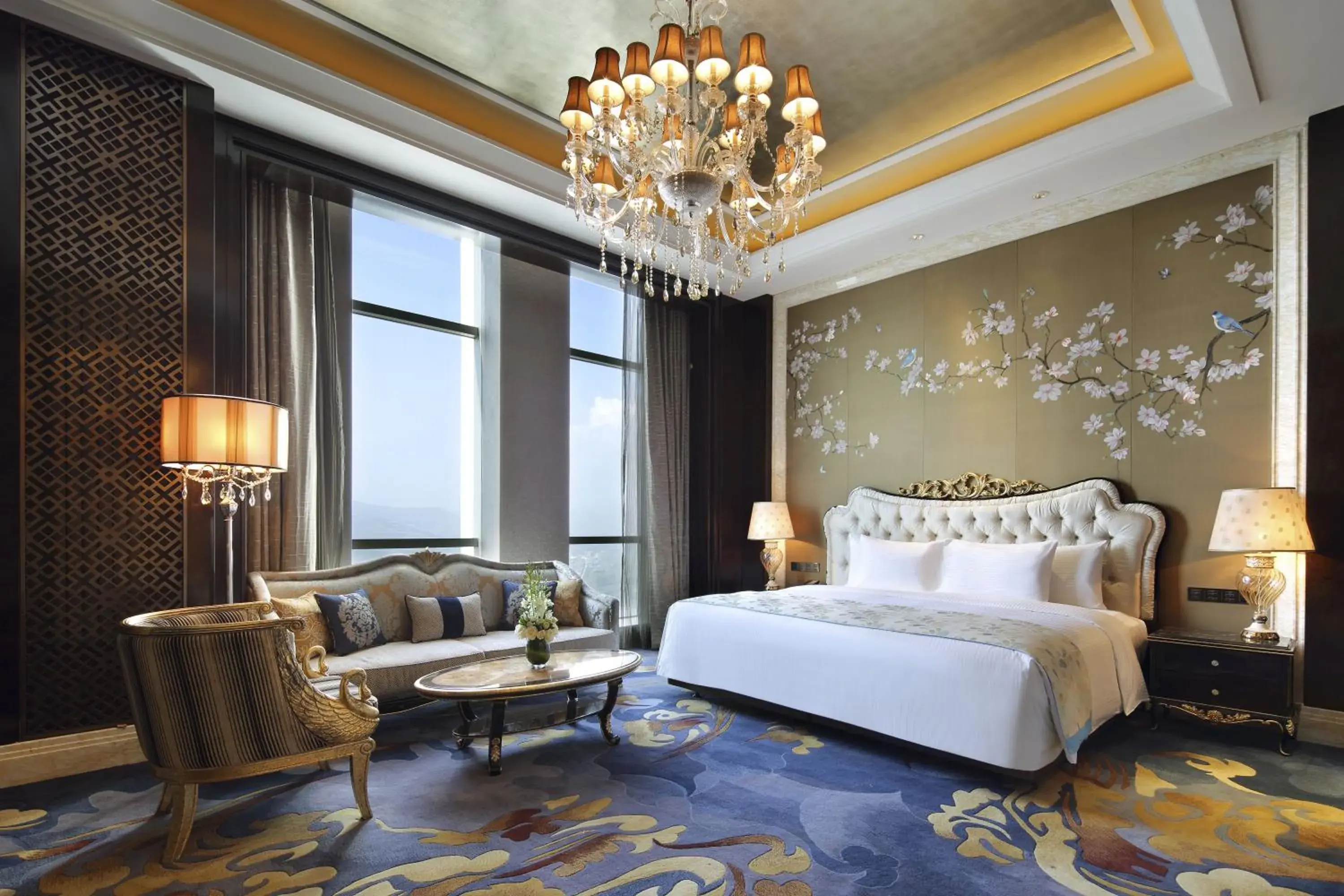 Bedroom, Bed in Wanda Vista Xining Bedroom, Bed in Wanda Vista Xining