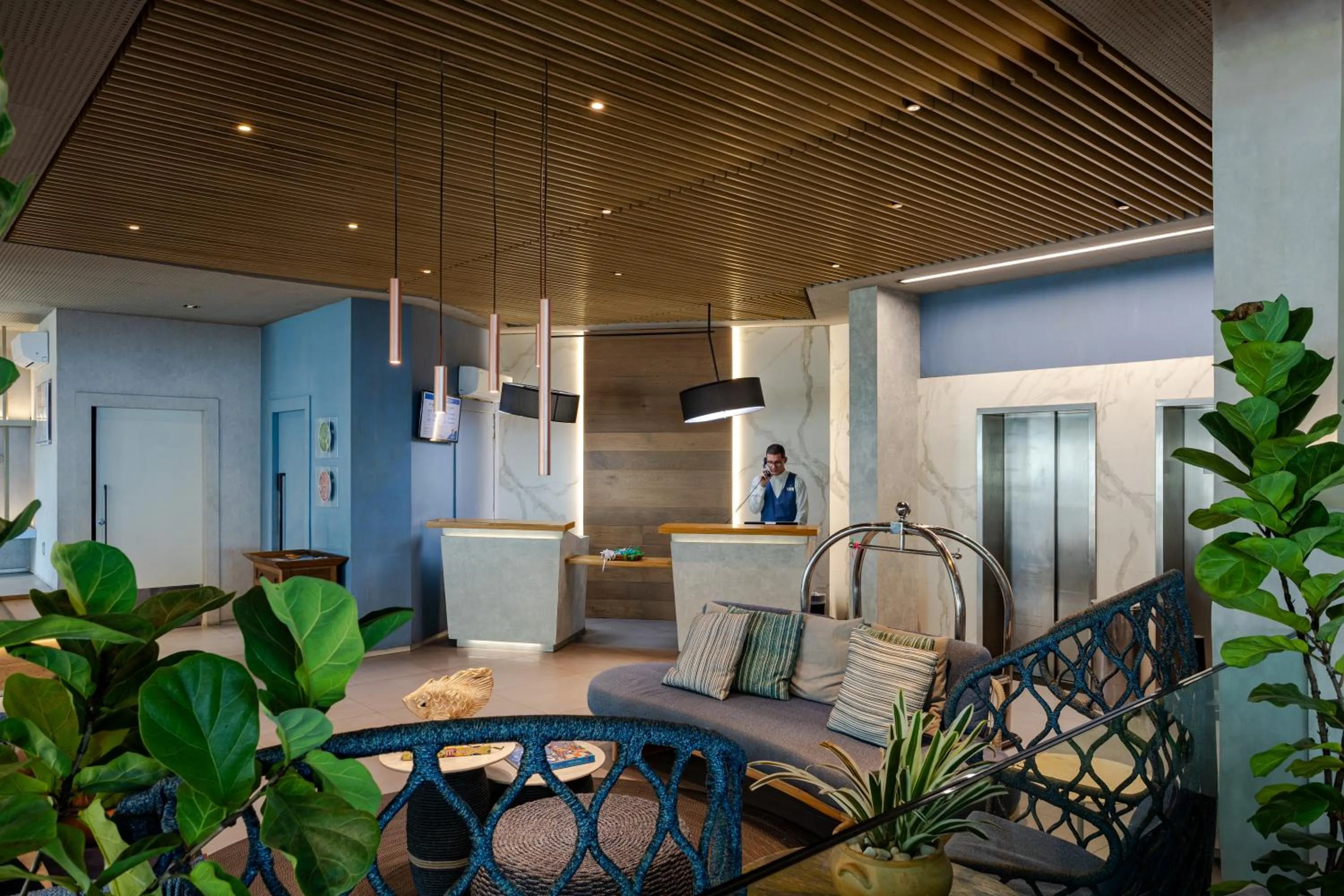 Lobby or reception in Monte Pascoal Praia Hotel Salvador