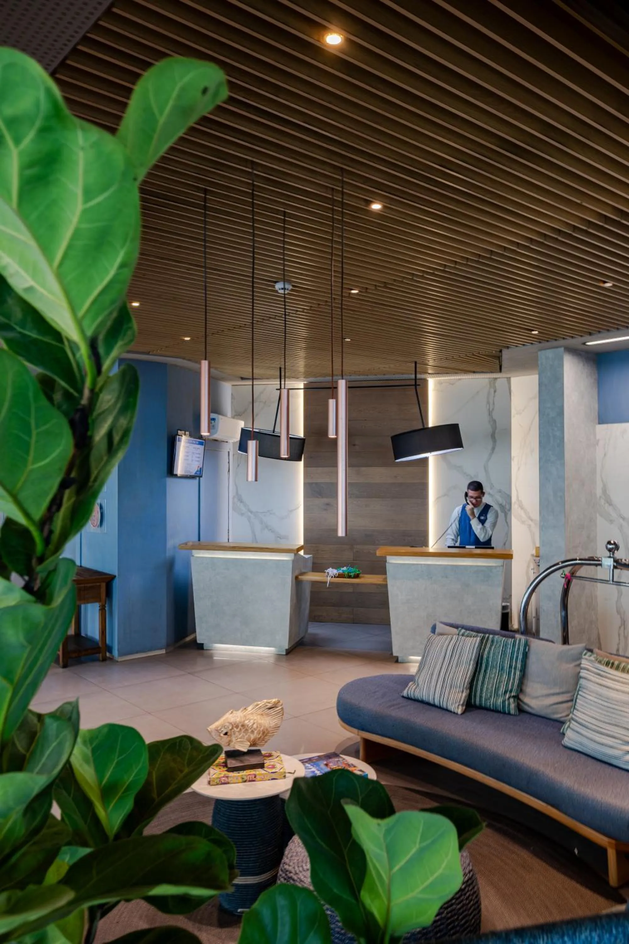 Lobby or reception in Monte Pascoal Praia Hotel Salvador