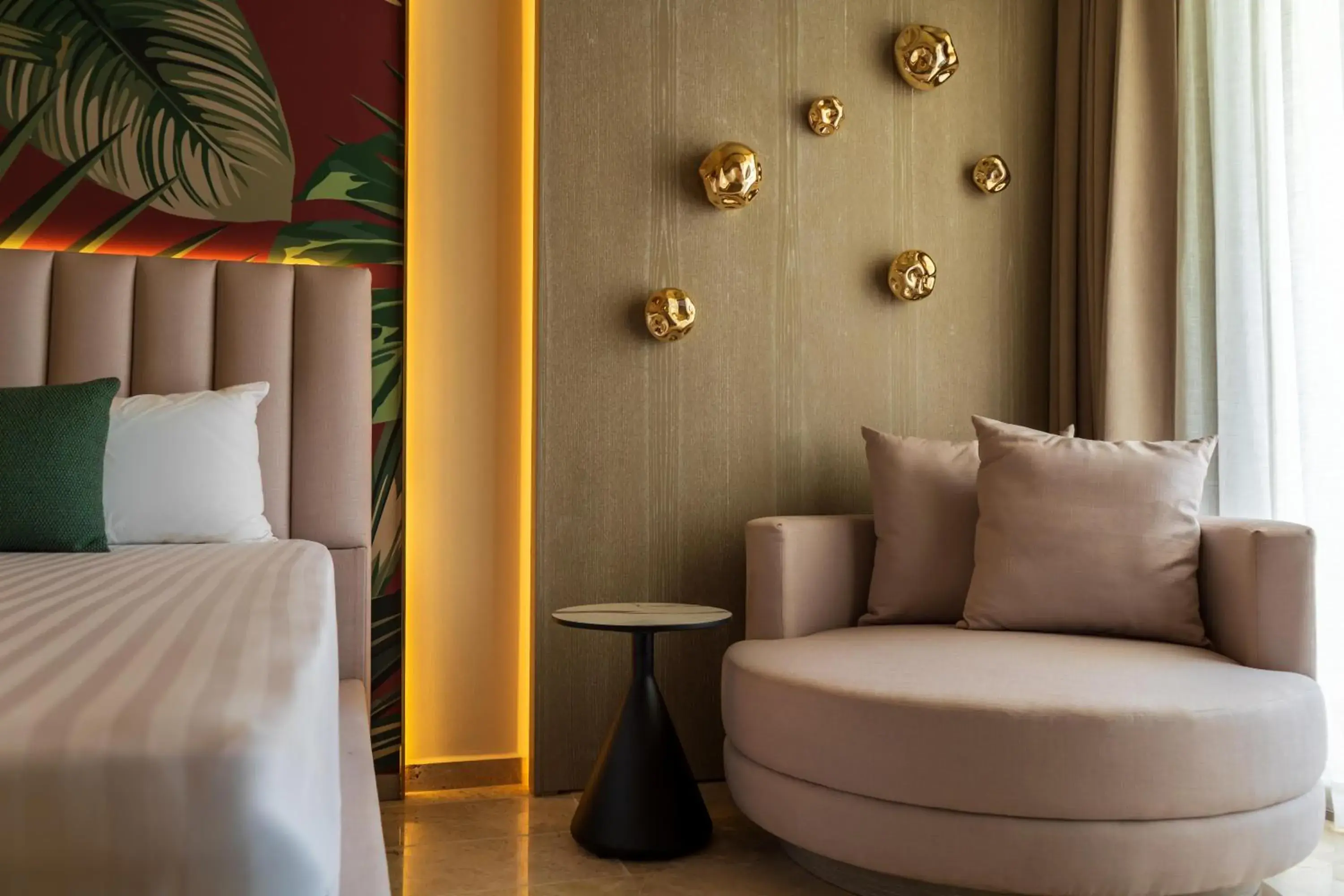 Bathroom, Bed in Grand Riviera Princess - All Inclusive Bathroom, Bed in Grand Riviera Princess - All Inclusive