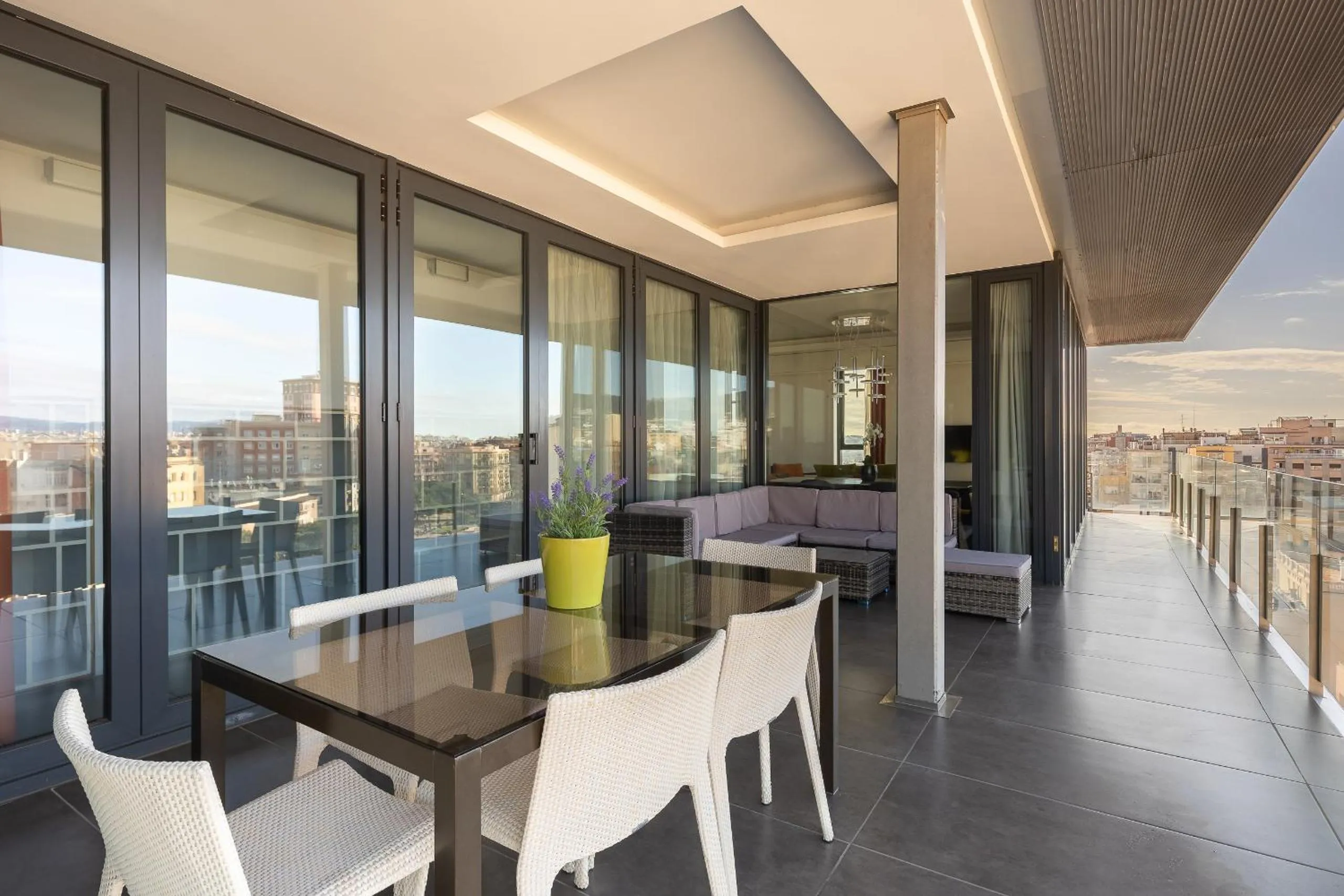 Balcony/Terrace in Cosmo Apartments Sants
