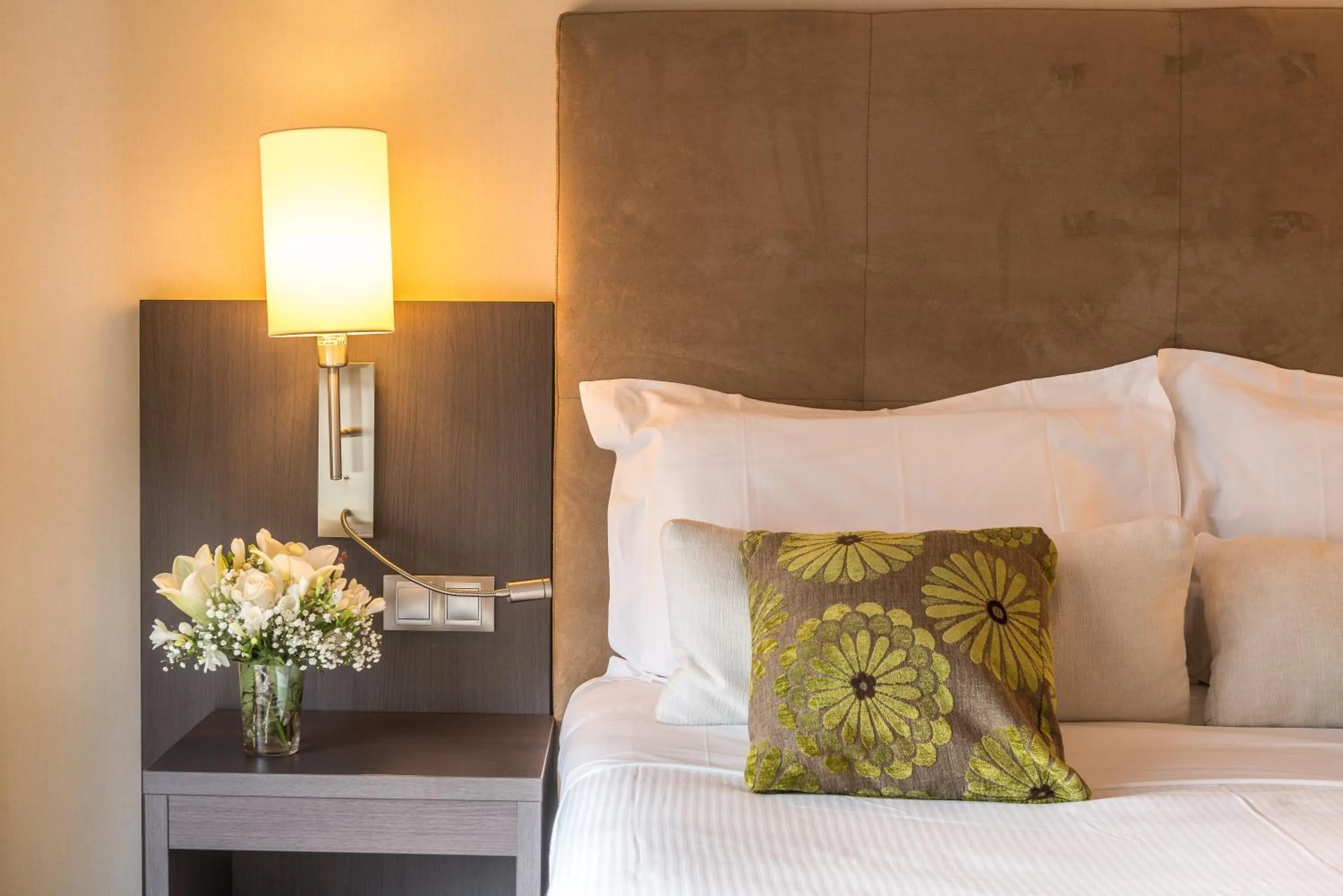 Decorative detail, Bed in Casp 74 Apartments