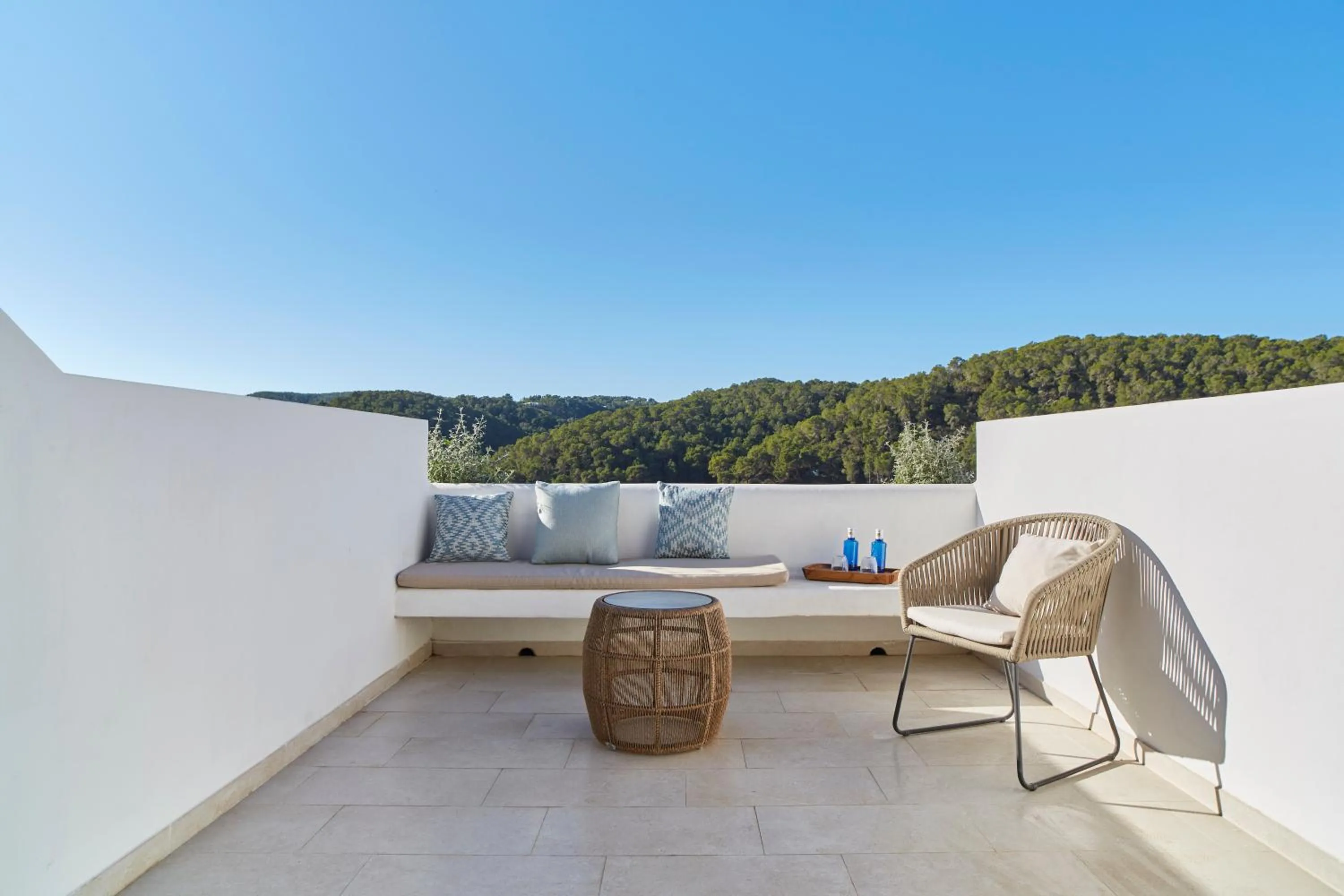 Balcony/Terrace in Cala San Miguel Hotel Ibiza, Curio Collection by Hilton, Adults only
