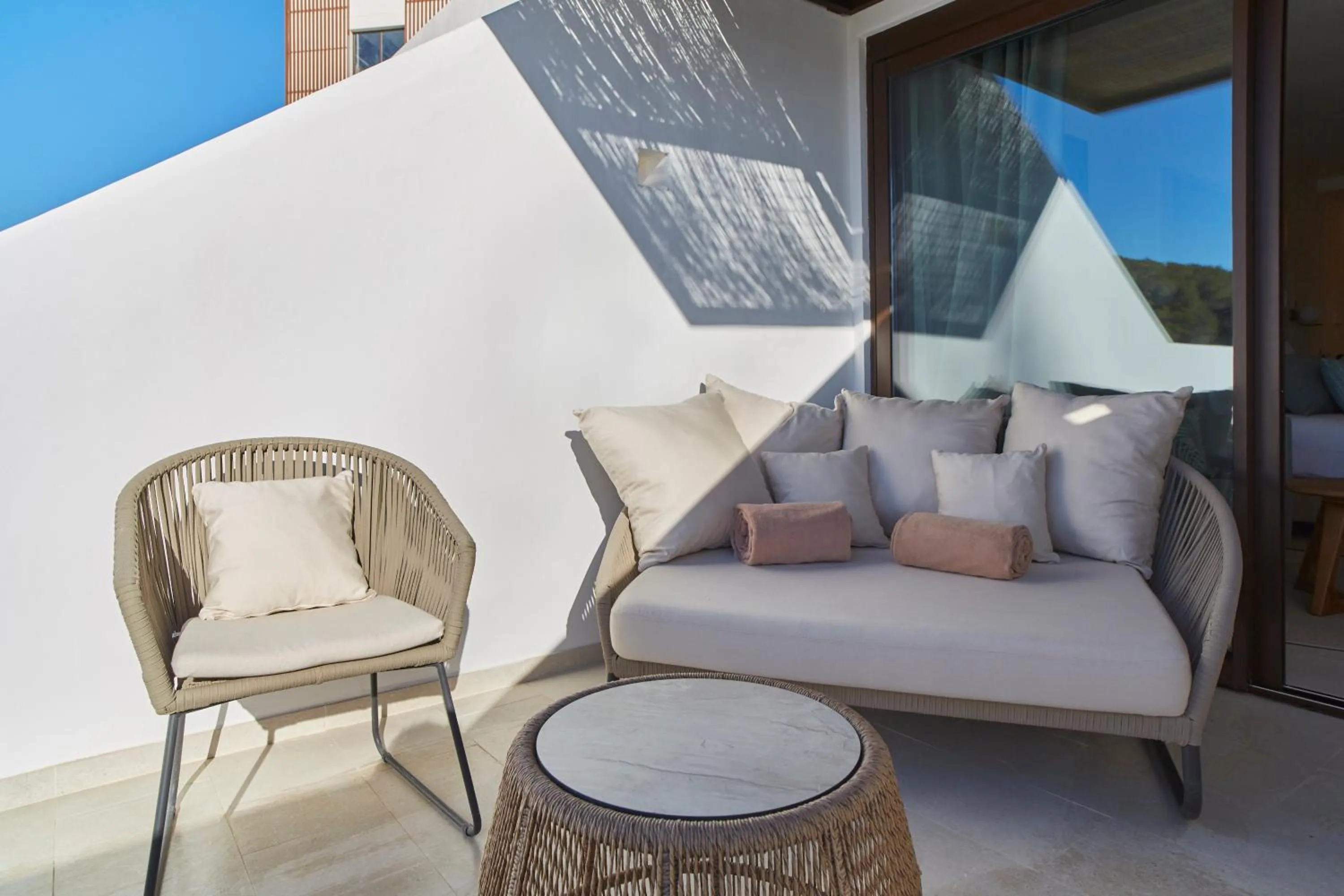 Balcony/Terrace in Cala San Miguel Hotel Ibiza, Curio Collection by Hilton, Adults only
