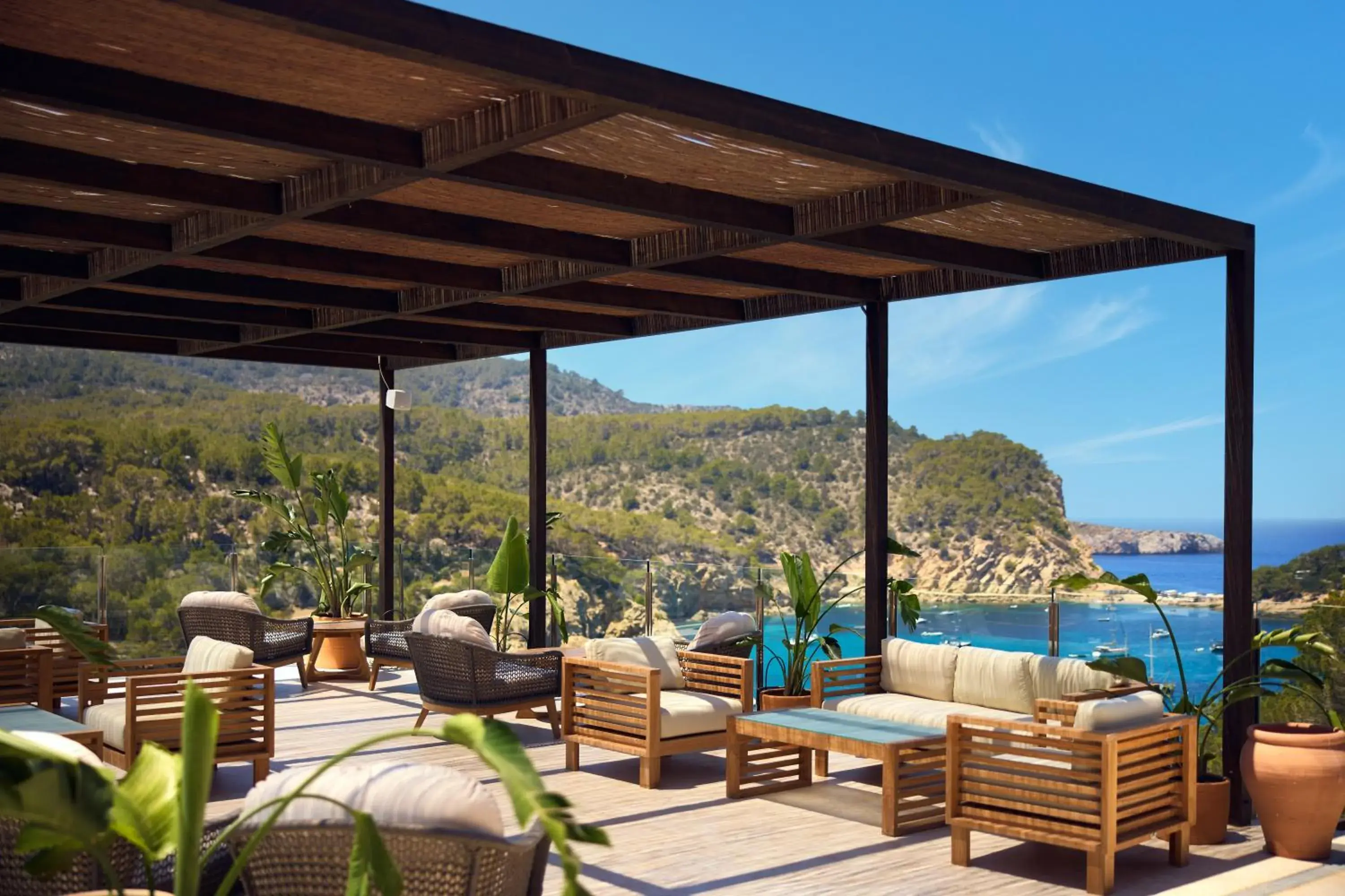 Sea view in Cala San Miguel Hotel Ibiza, Curio Collection by Hilton, Adults only Sea view in Cala San Miguel Hotel Ibiza, Curio Collection by Hilton, Adults only