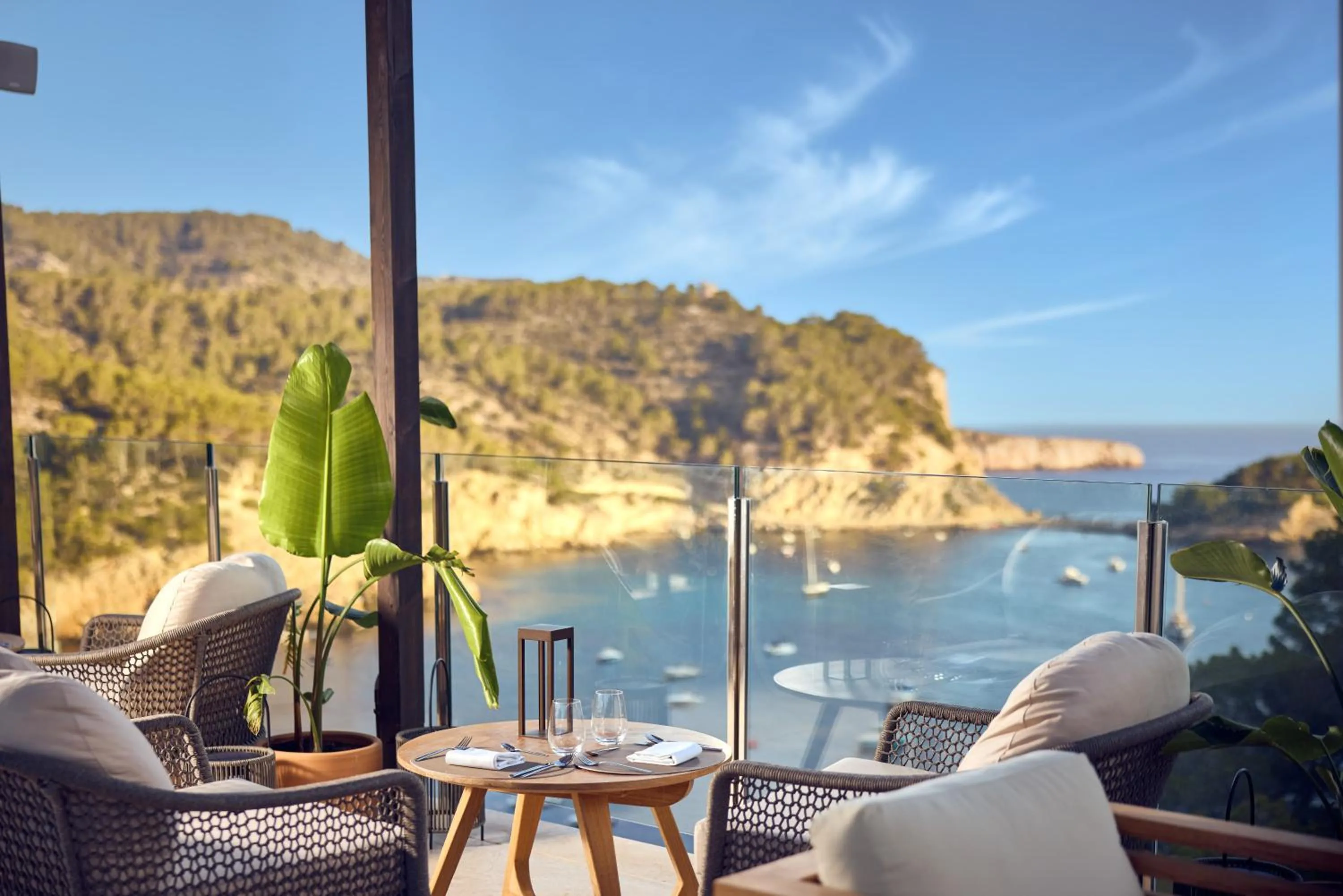 Balcony/Terrace in Cala San Miguel Hotel Ibiza, Curio Collection by Hilton, Adults only