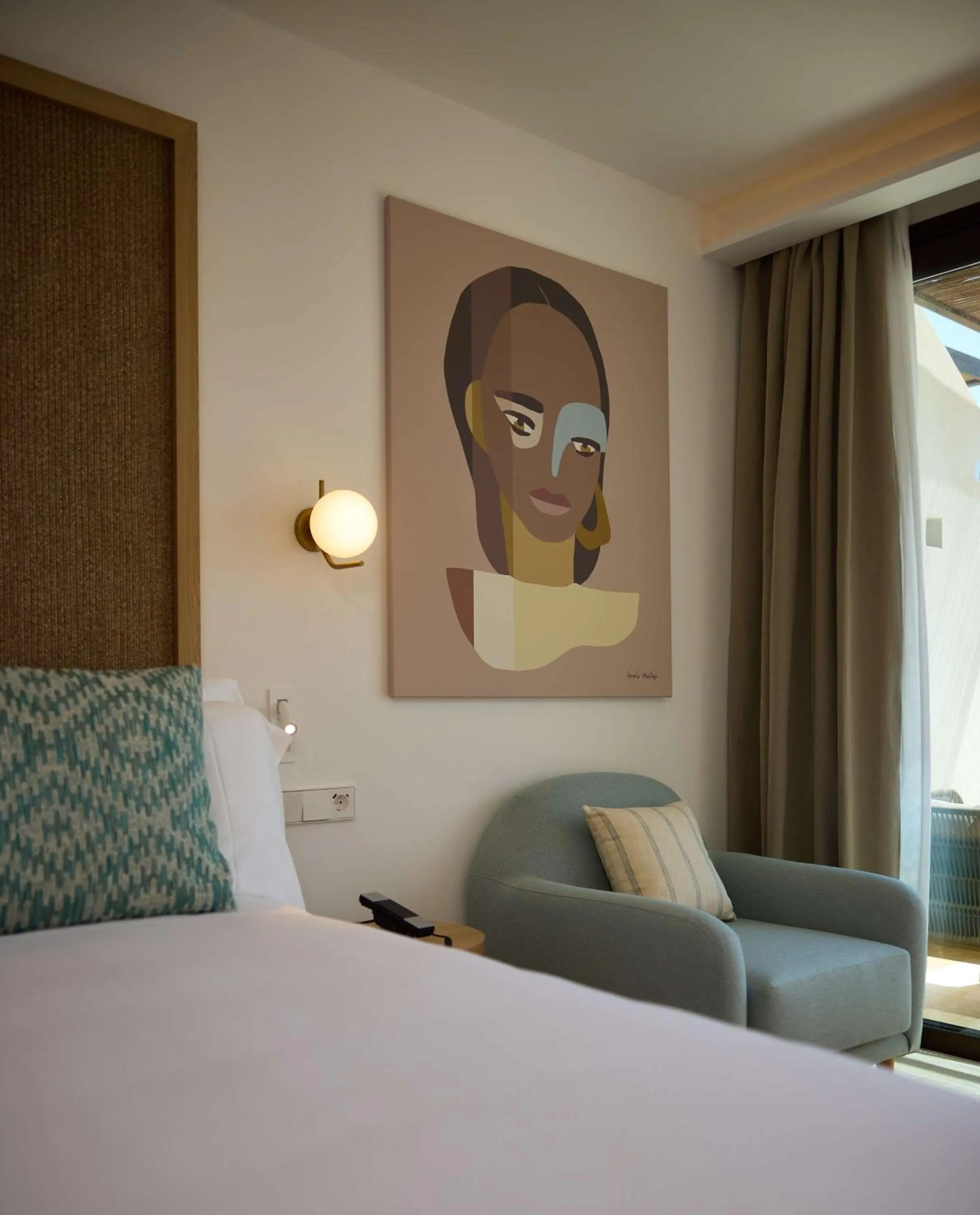 Bed in Cala San Miguel Hotel Ibiza, Curio Collection by Hilton, Adults only