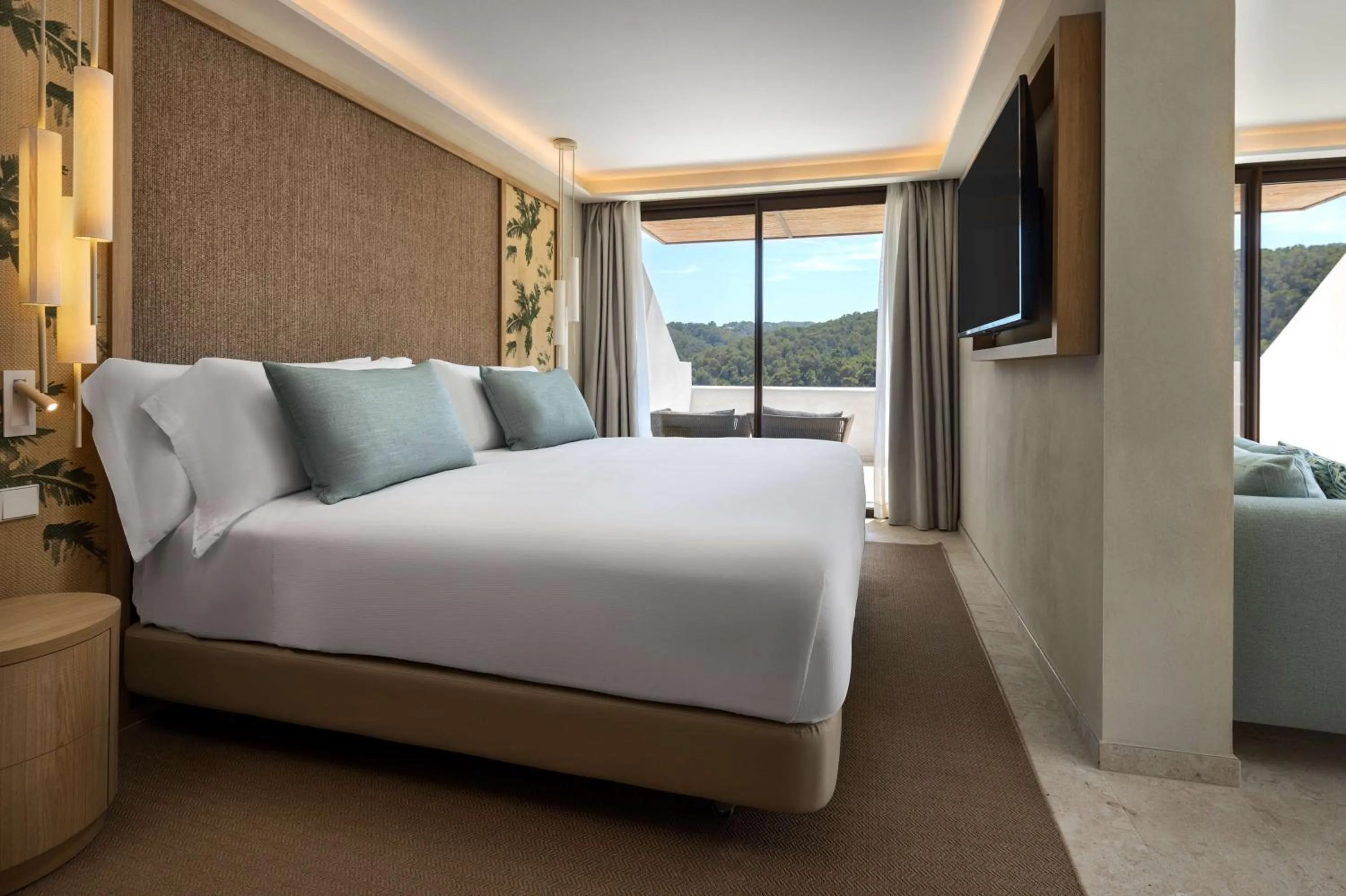 Bed in Cala San Miguel Hotel Ibiza, Curio Collection by Hilton, Adults only