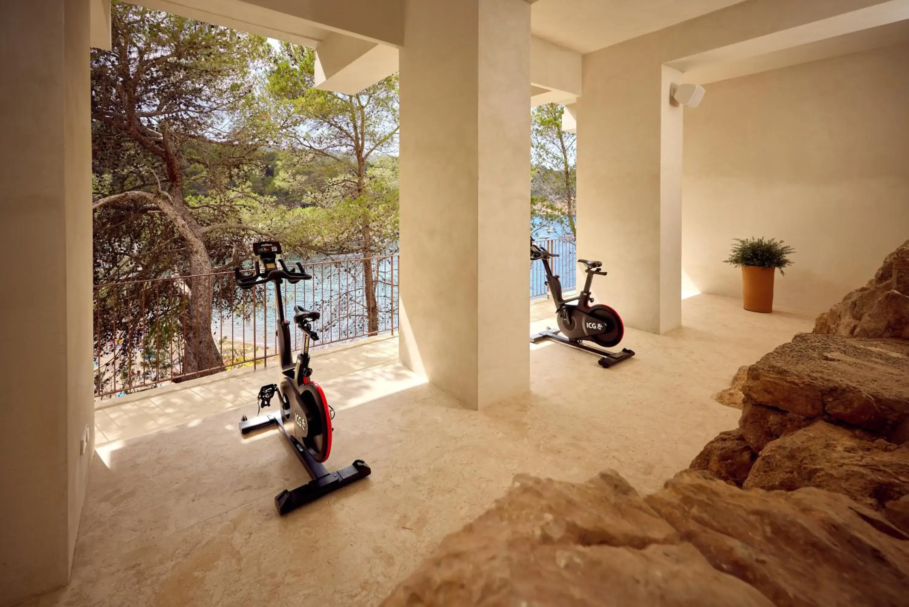 Fitness centre/facilities in Cala San Miguel Hotel Ibiza, Curio Collection by Hilton, Adults only Fitness centre/facilities in Cala San Miguel Hotel Ibiza, Curio Collection by Hilton, Adults only