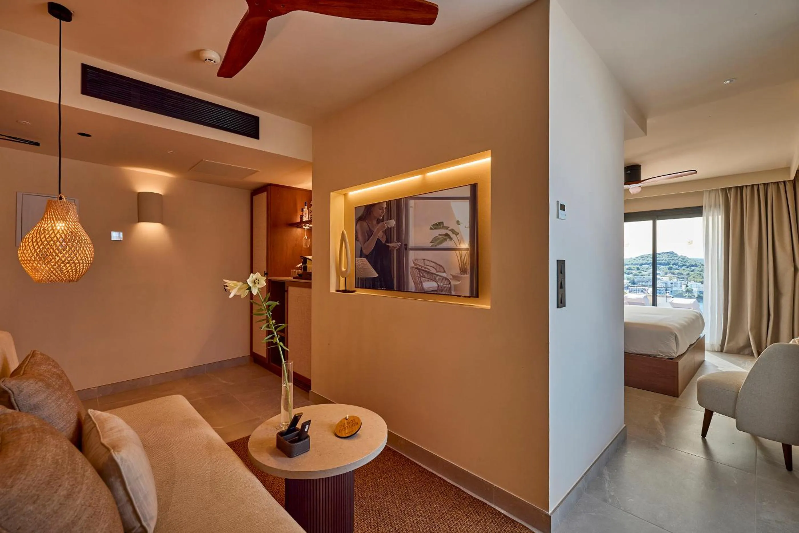 TV and multimedia, Bed in Purobeach Resort Santa Ponsa - New Opening