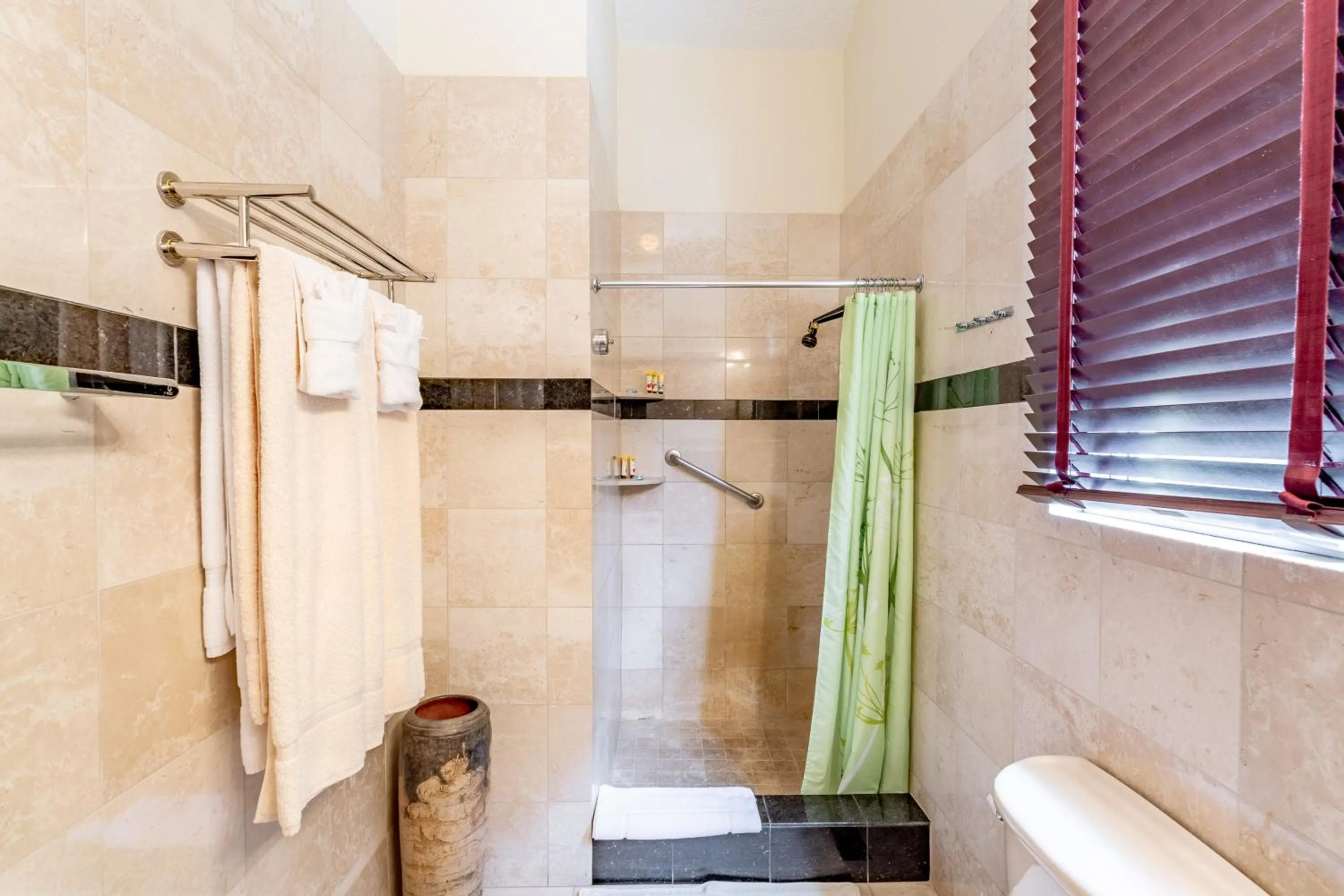 Bathroom in Sebastian's on the beach hotel