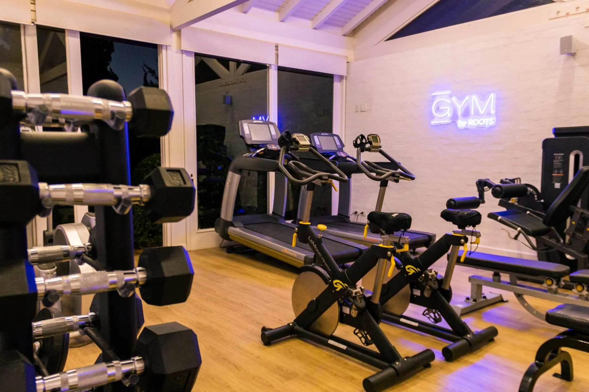 Fitness centre/facilities in Roots Resort