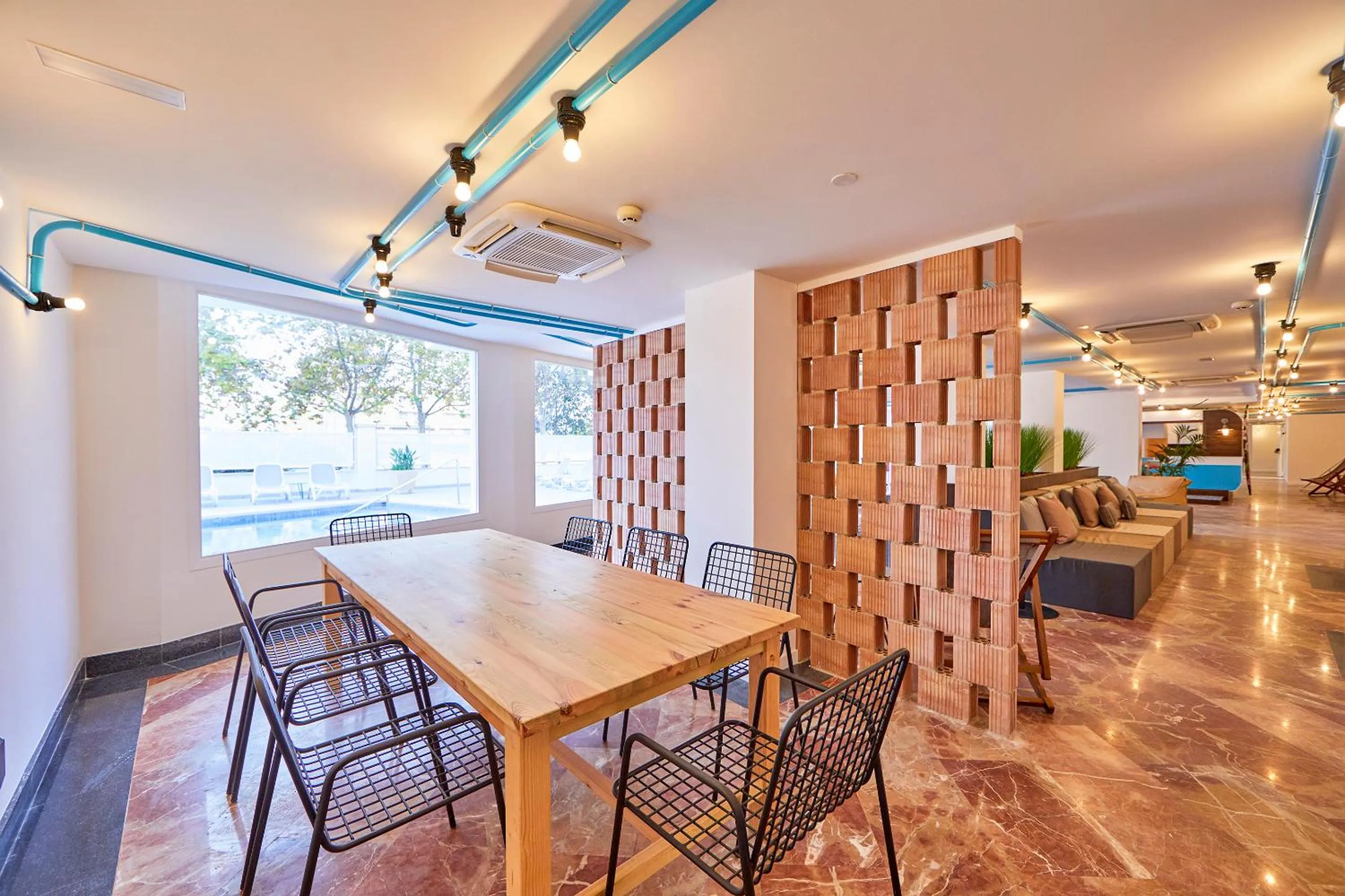 Lobby or reception in tent Playa de Palma