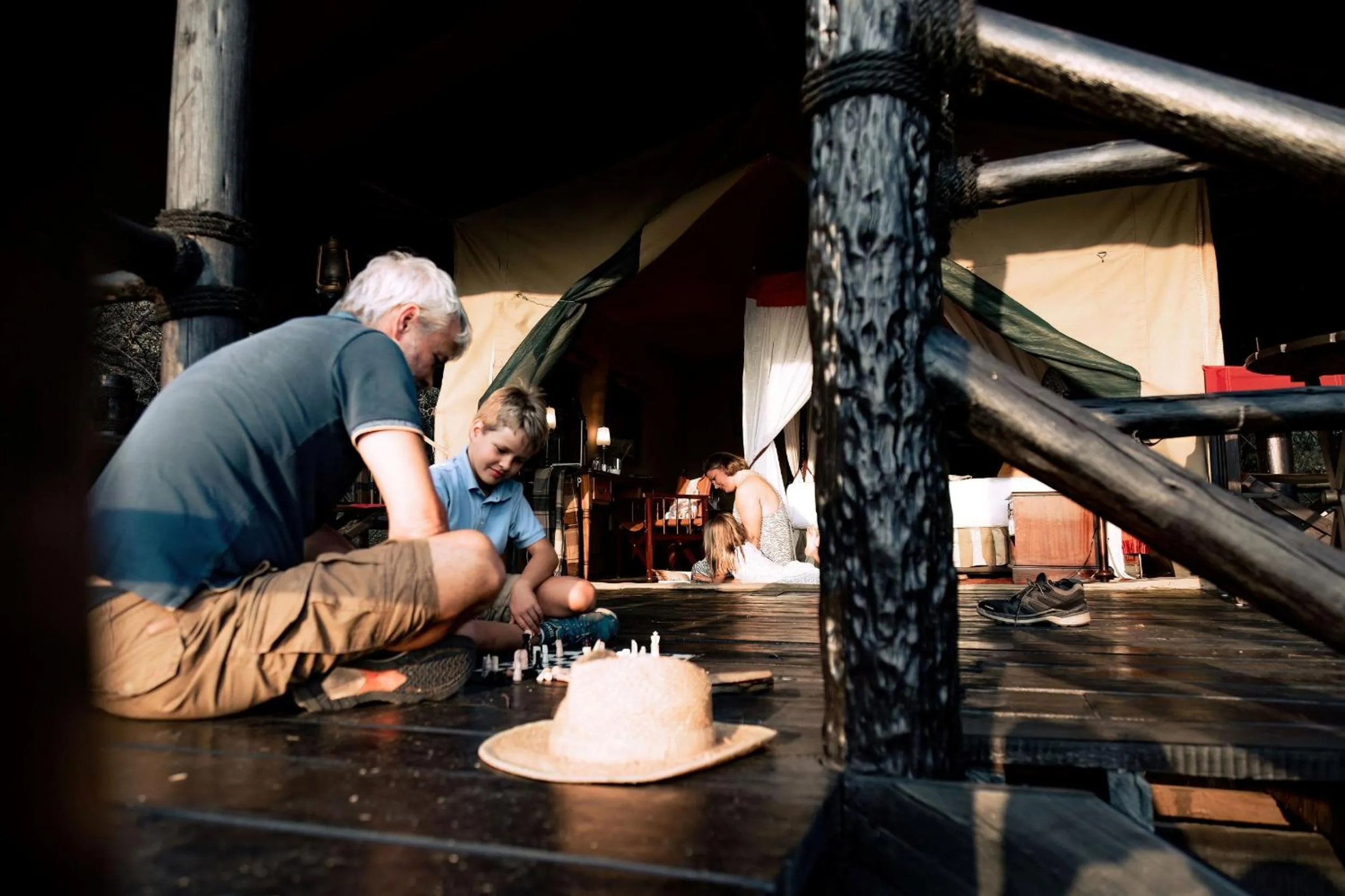 Balcony/Terrace in Kirawira Serena Camp