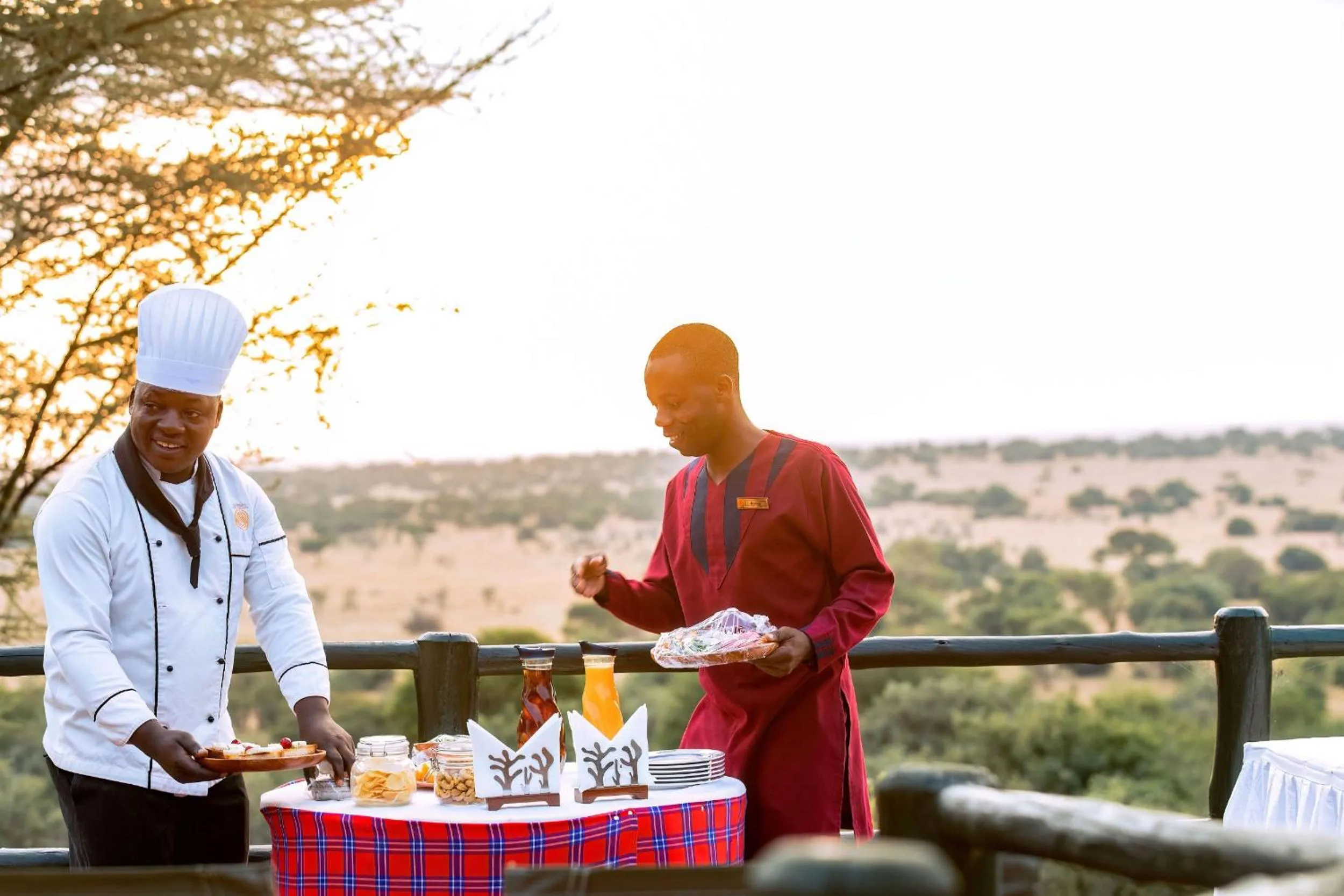 Dining area in Kirawira Serena Camp