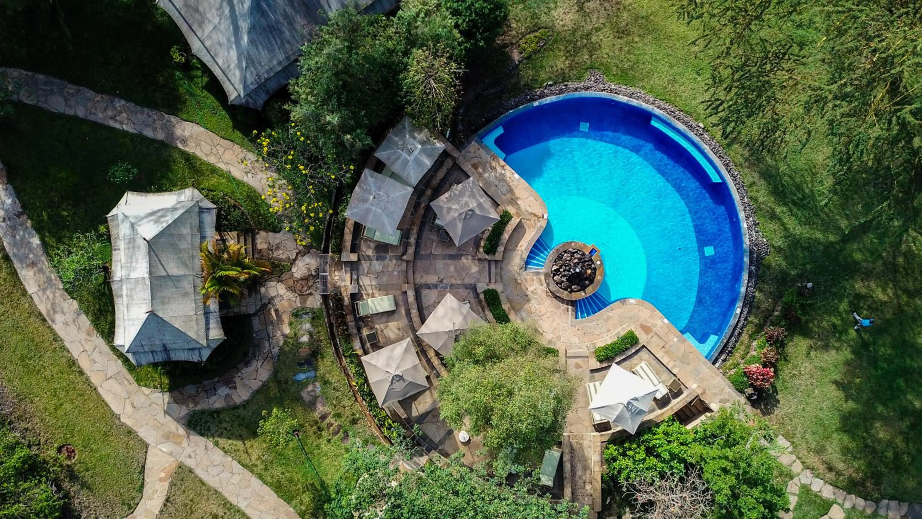 Swimming pool in Lake Elmenteita Serena Camp