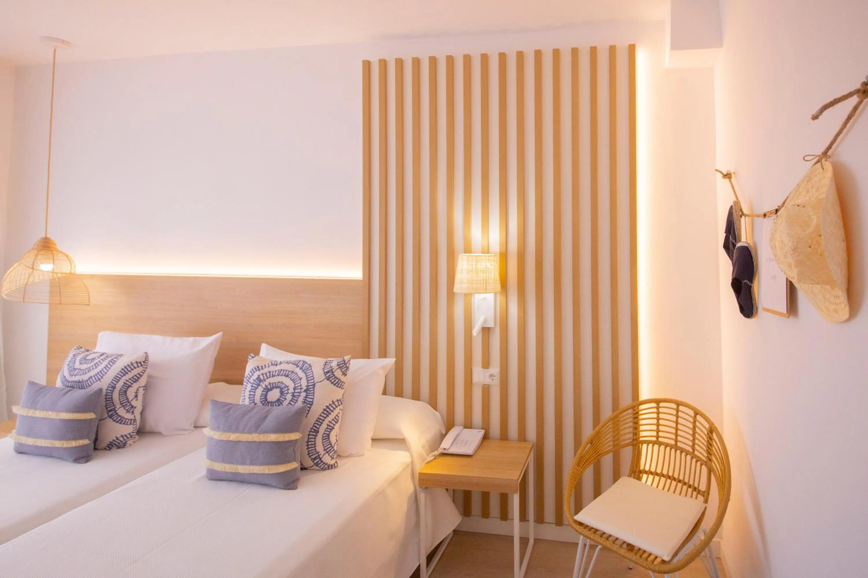 Bed in Hotel Cala Font