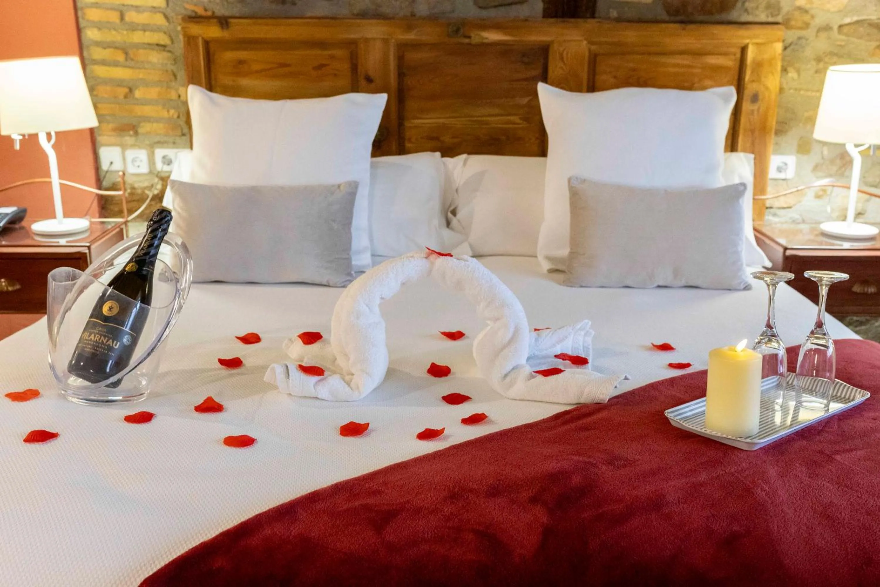 Bed in Hotel La Freixera