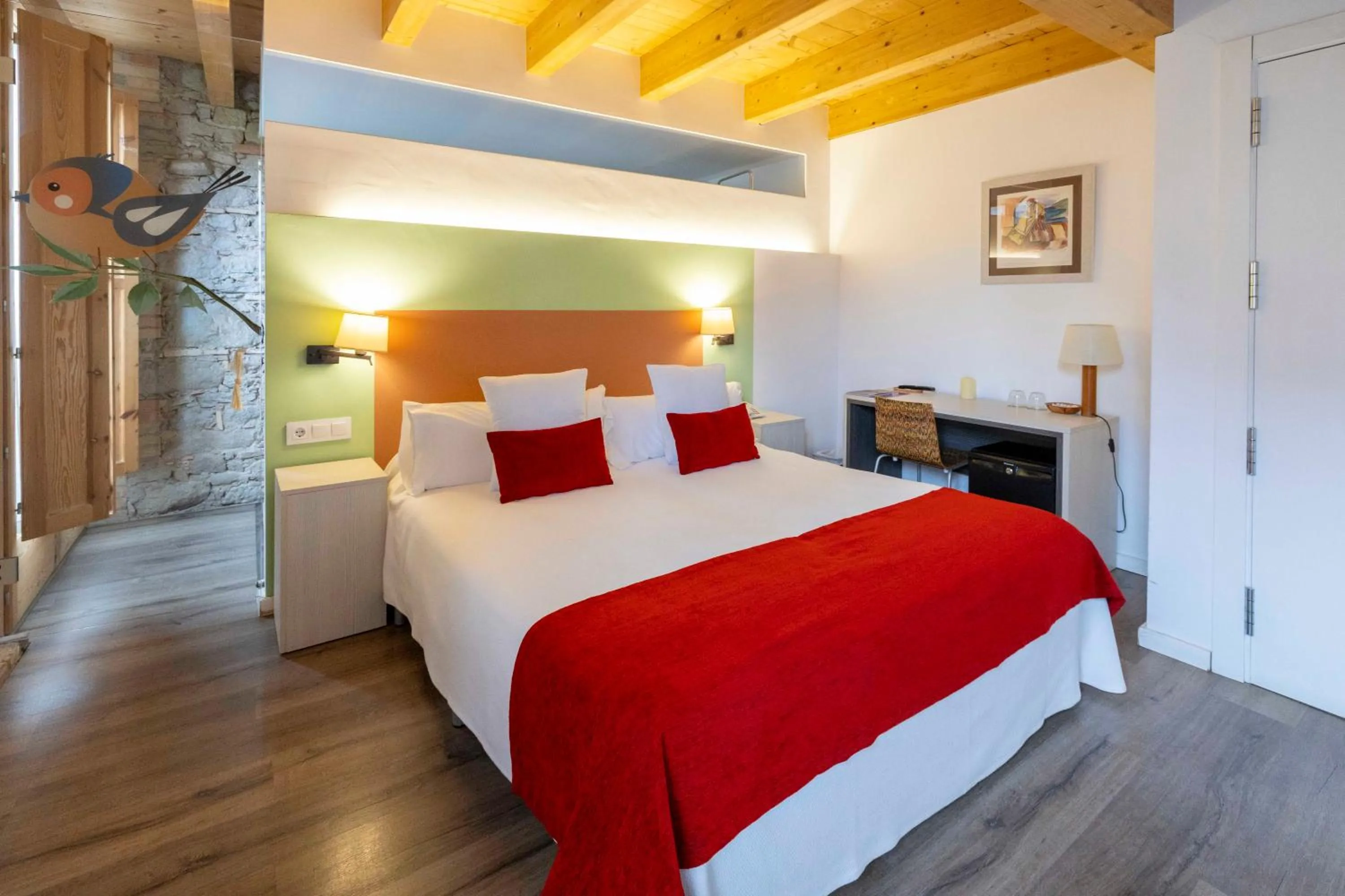 Bed in Hotel La Freixera