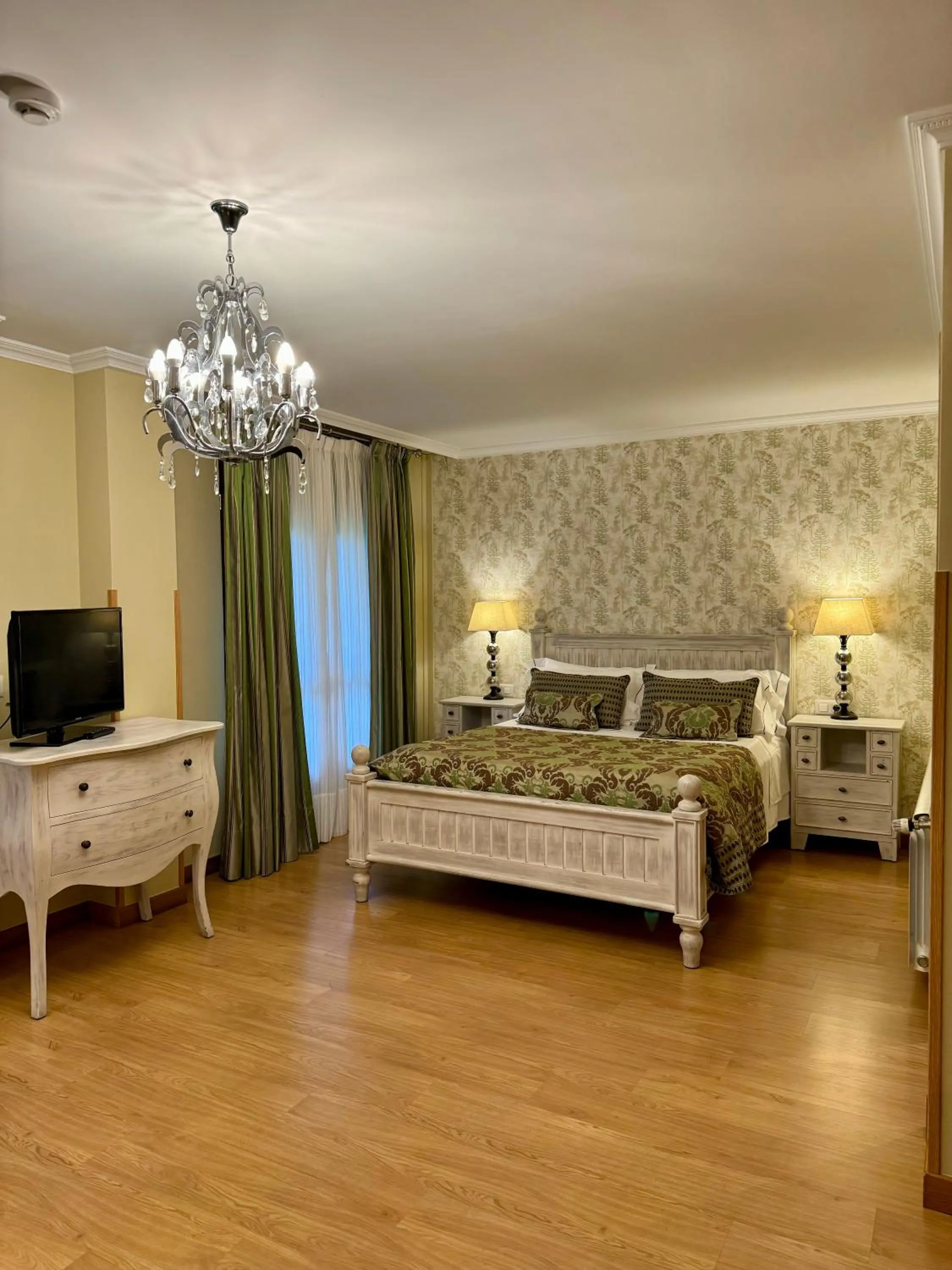 Bed in Posada El Corcal de Liébana