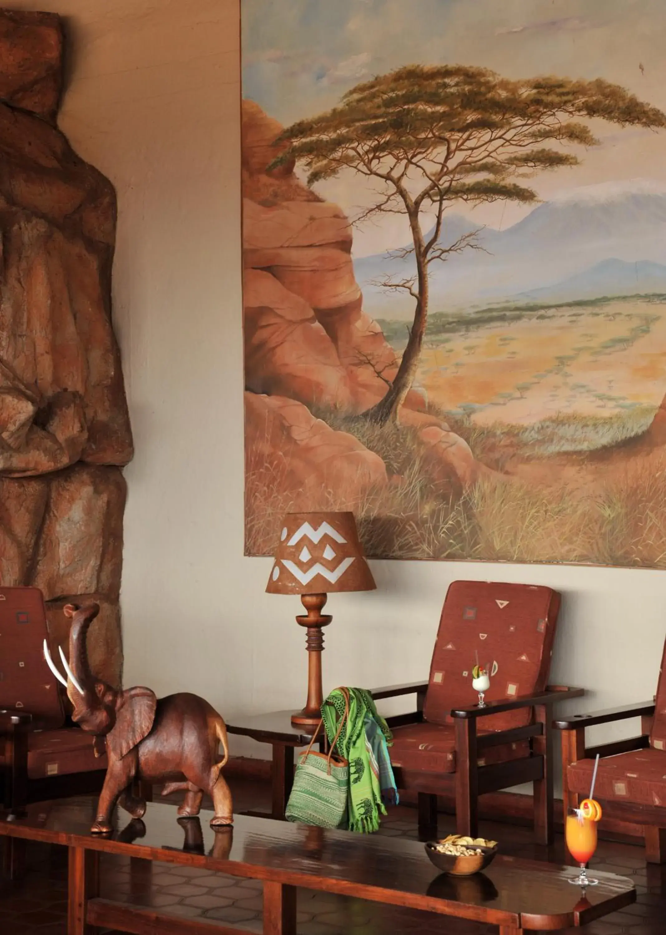 Lobby or reception in Kilaguni Serena Safari Lodge Lobby or reception in Kilaguni Serena Safari Lodge
