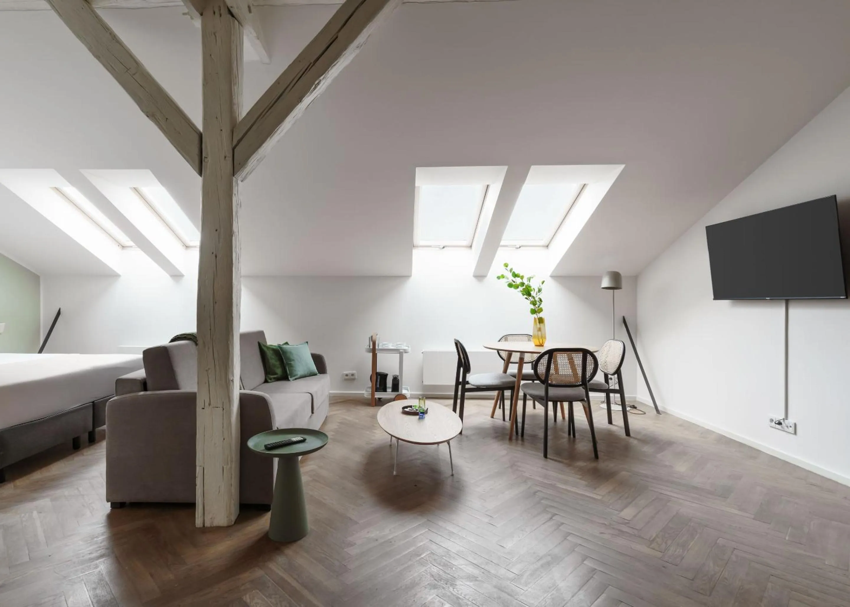 Bed in Limehome Prague Halkova