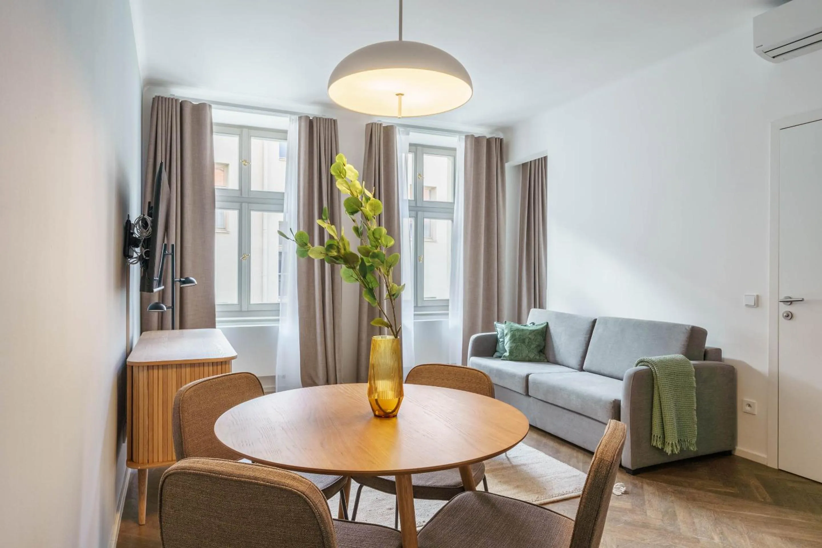 Living room in Limehome Prague Halkova