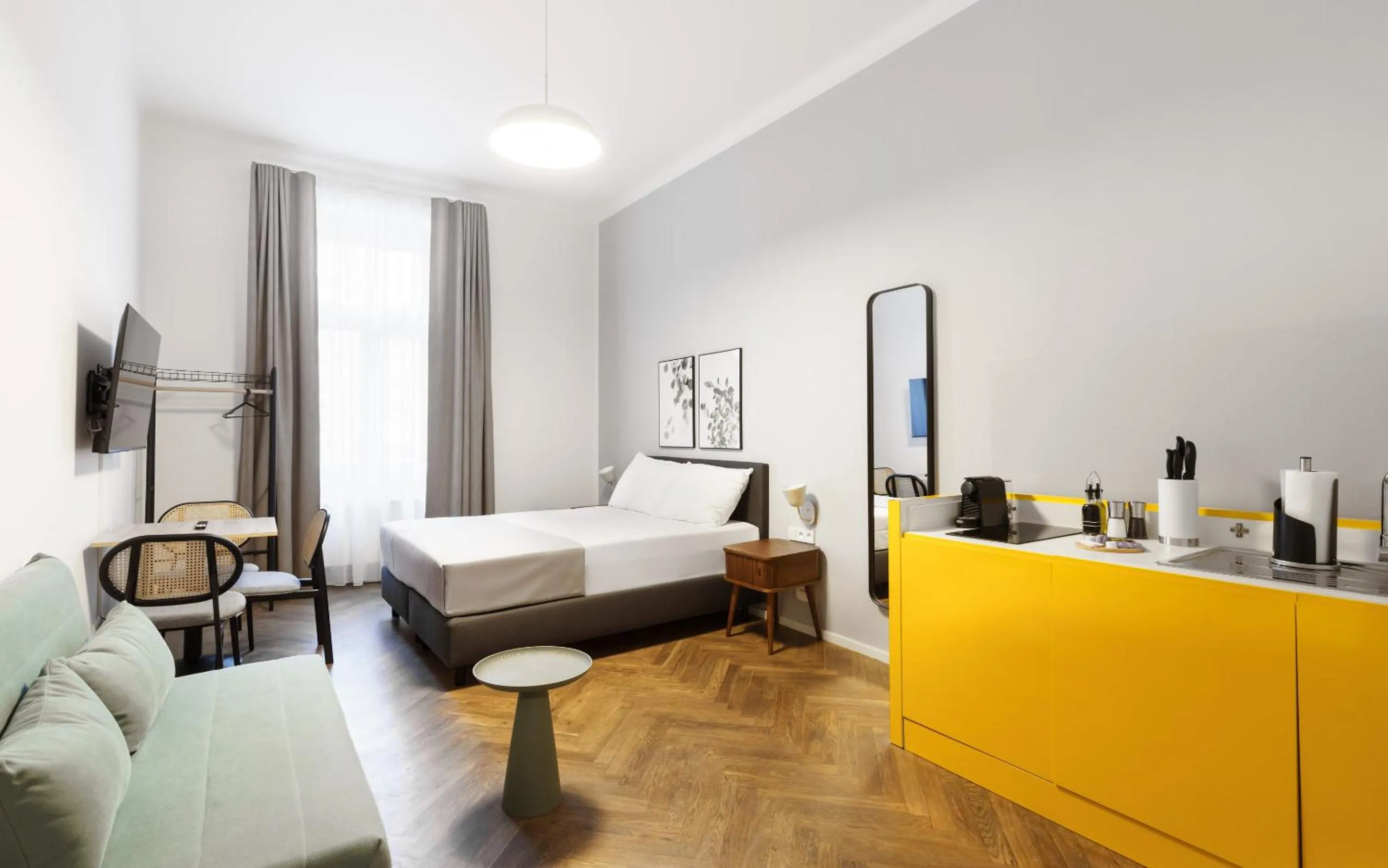 Bed in Limehome Prague Halkova