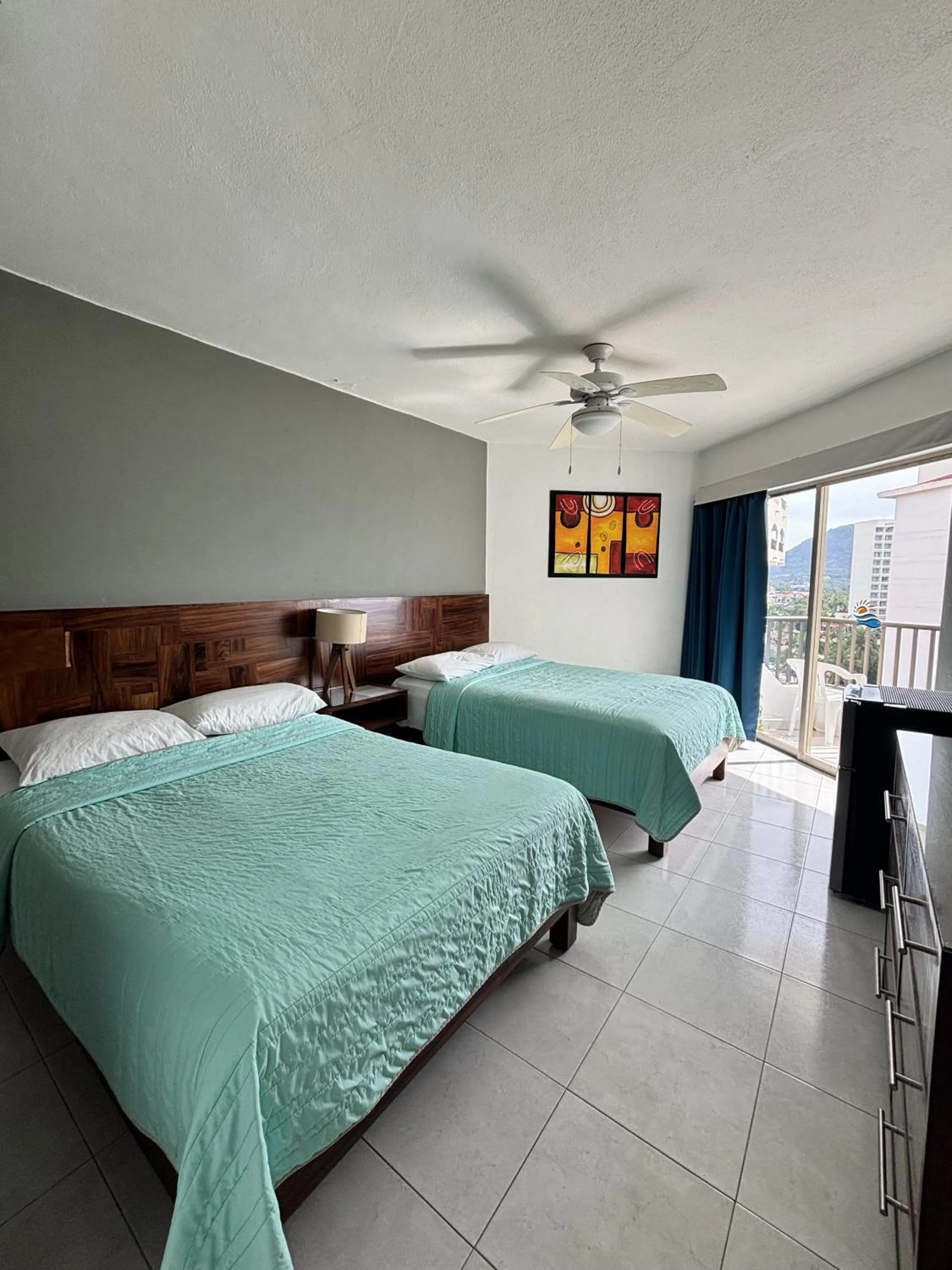 Bed in ENNA INN IXTAPA HABITACIóN VISTA AL MAR