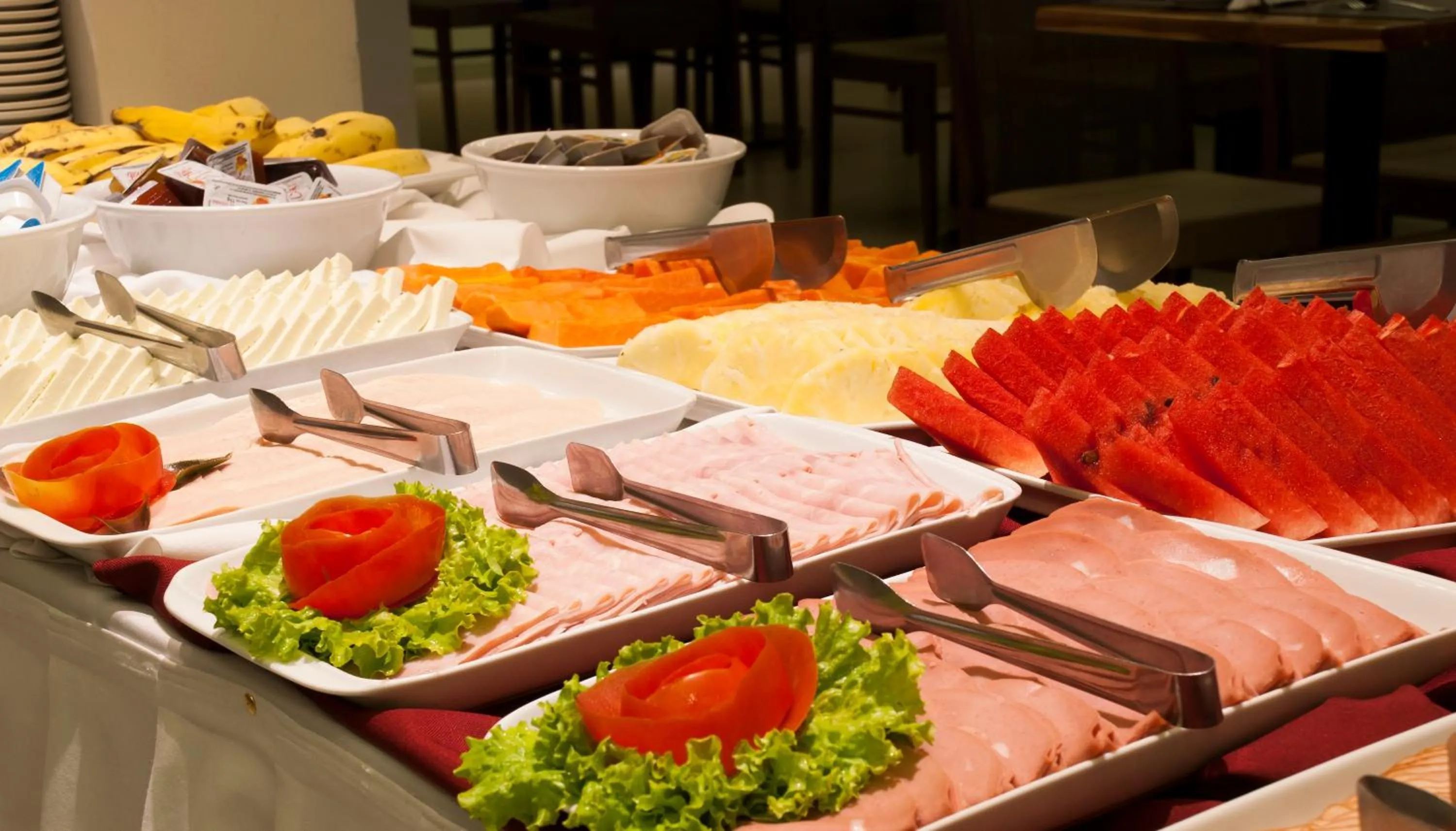 Continental breakfast in Hotel Atlântico Travel Copacabana
