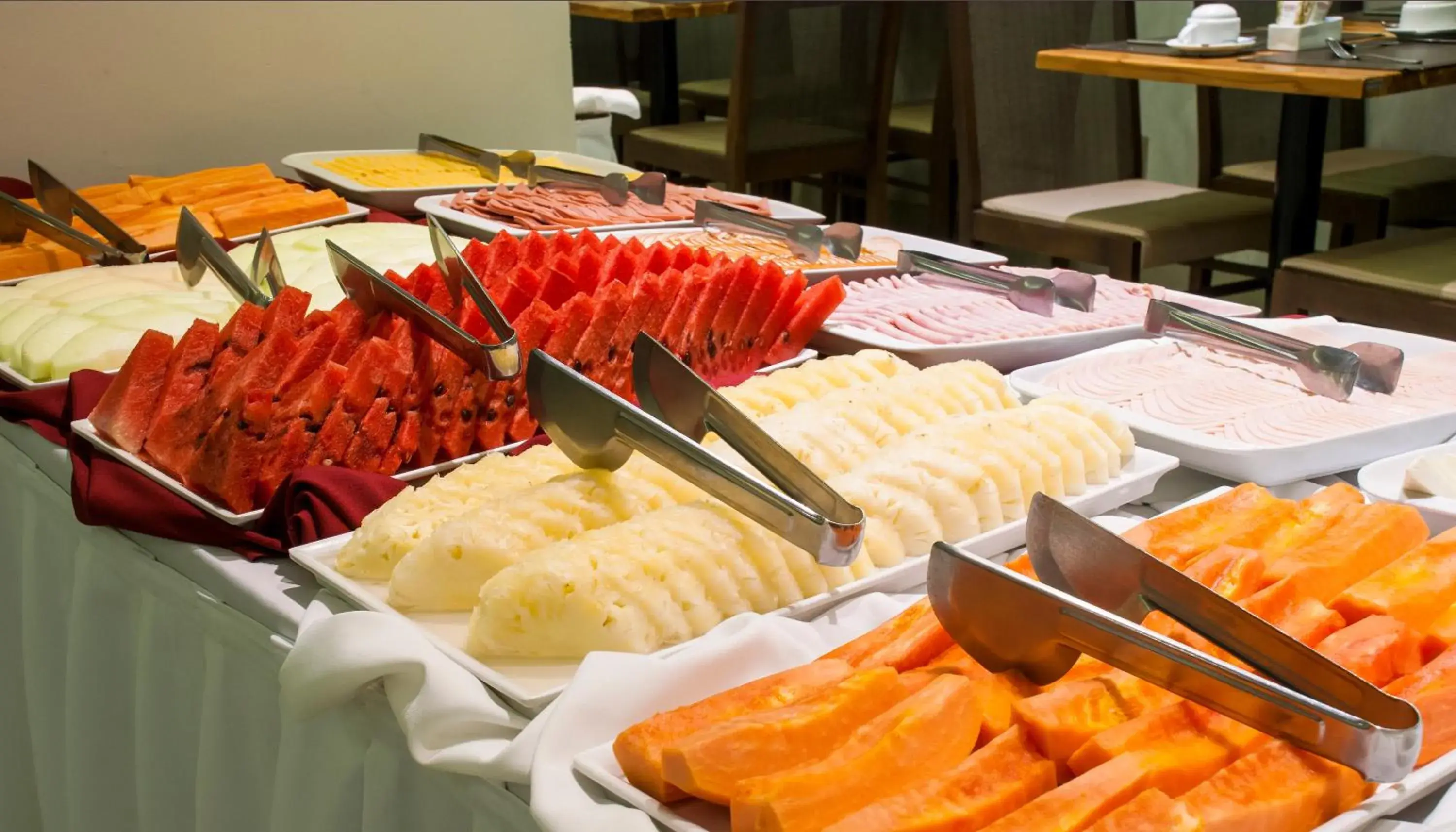 Continental breakfast in Hotel Atlântico Travel Copacabana Continental breakfast in Hotel Atlântico Travel Copacabana