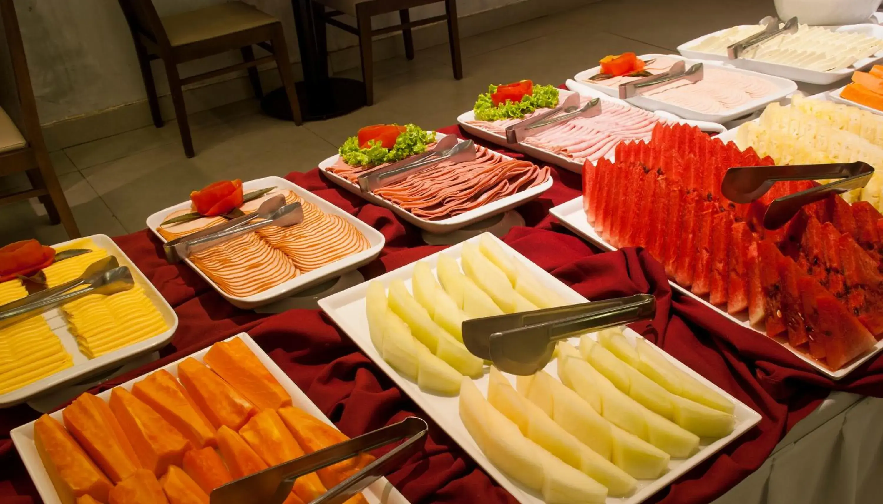 Continental breakfast in Hotel Atlântico Travel Copacabana Continental breakfast in Hotel Atlântico Travel Copacabana
