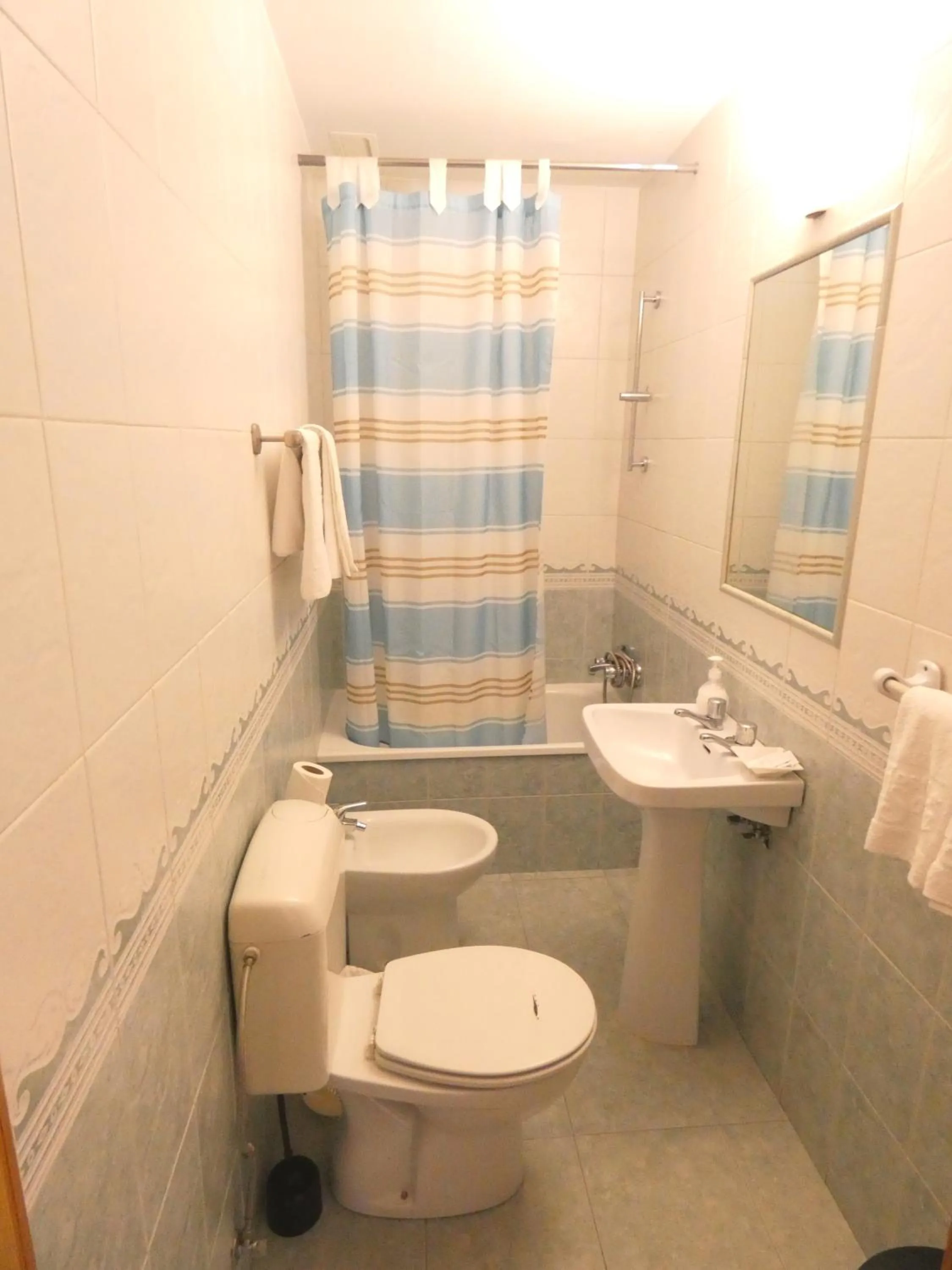 Shower in Hostal Sonia Granada