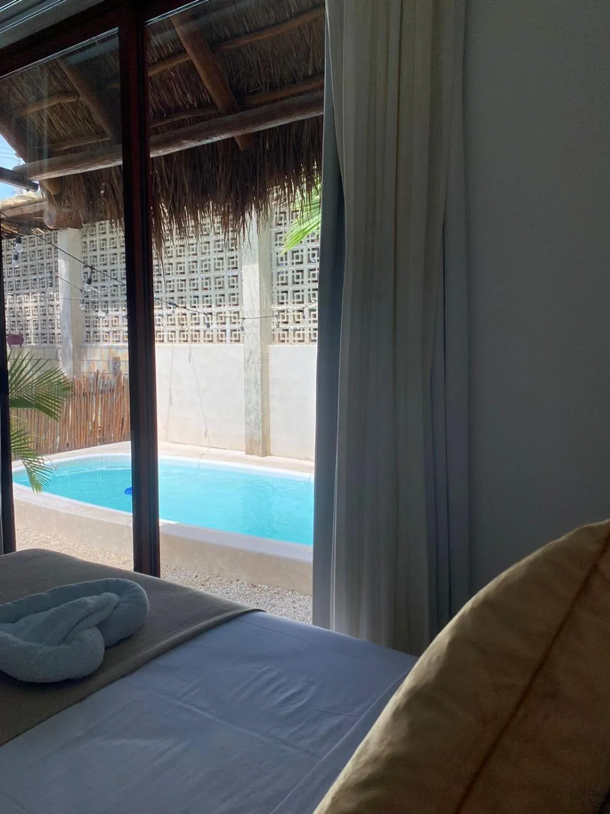 Patio in Hotel Pelecanus Suites Holbox