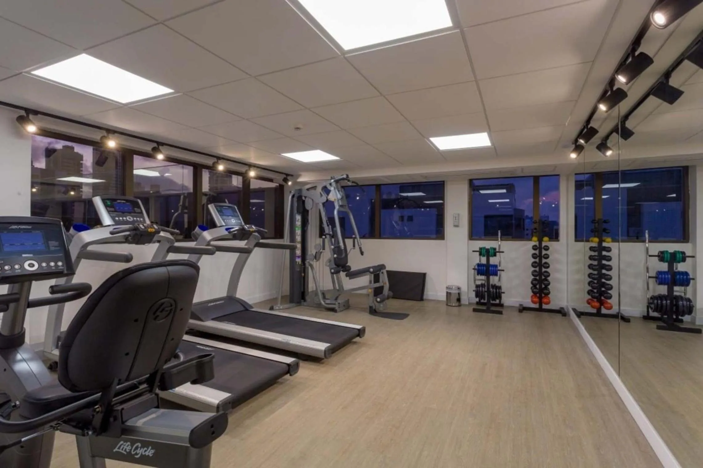 Fitness centre/facilities in Manaíra Hotel