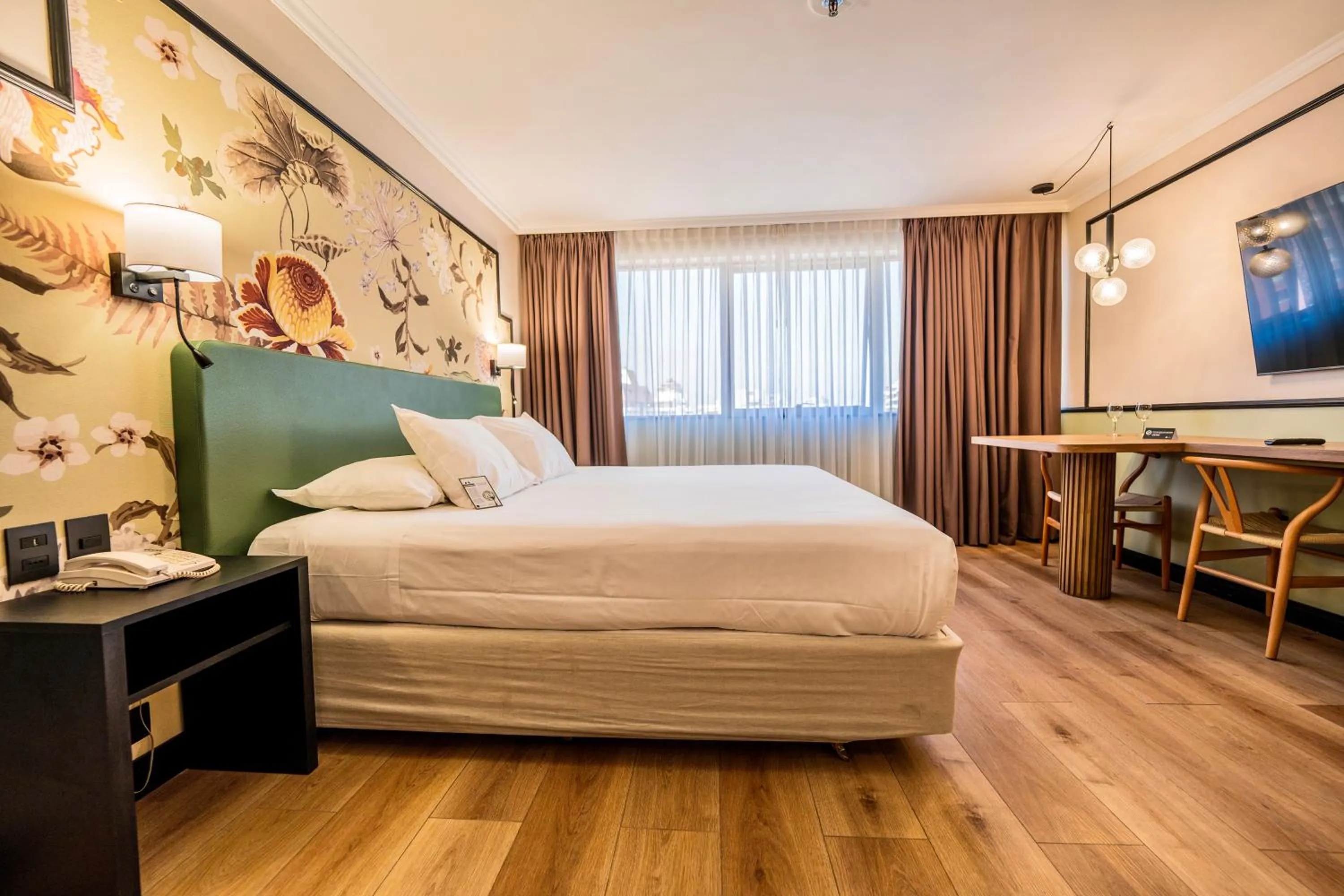 Bedroom, Bed in Hotel Director Vitacura