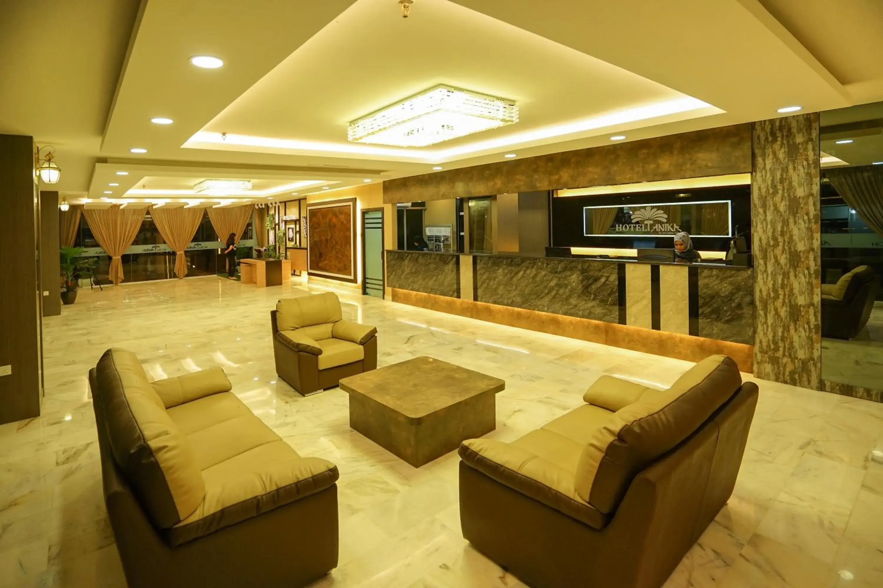 Lobby or reception in Hotel Anika Kluang Lobby or reception in Hotel Anika Kluang