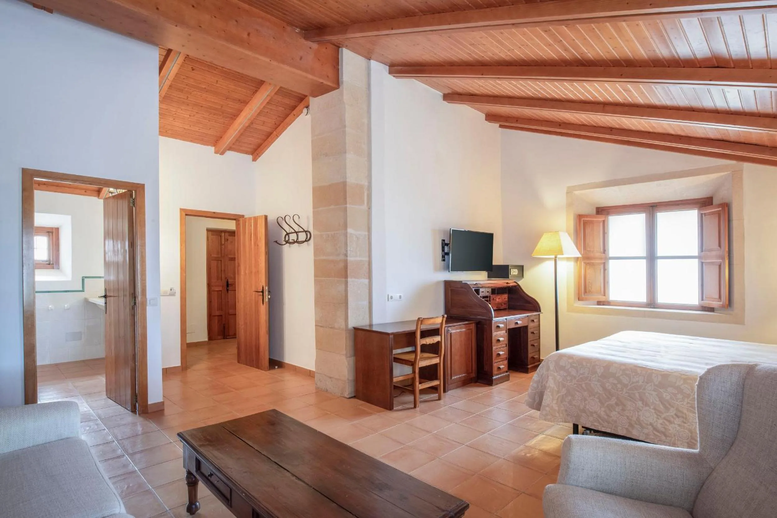 Bedroom, Bed in Finca Son Roig by Valentin